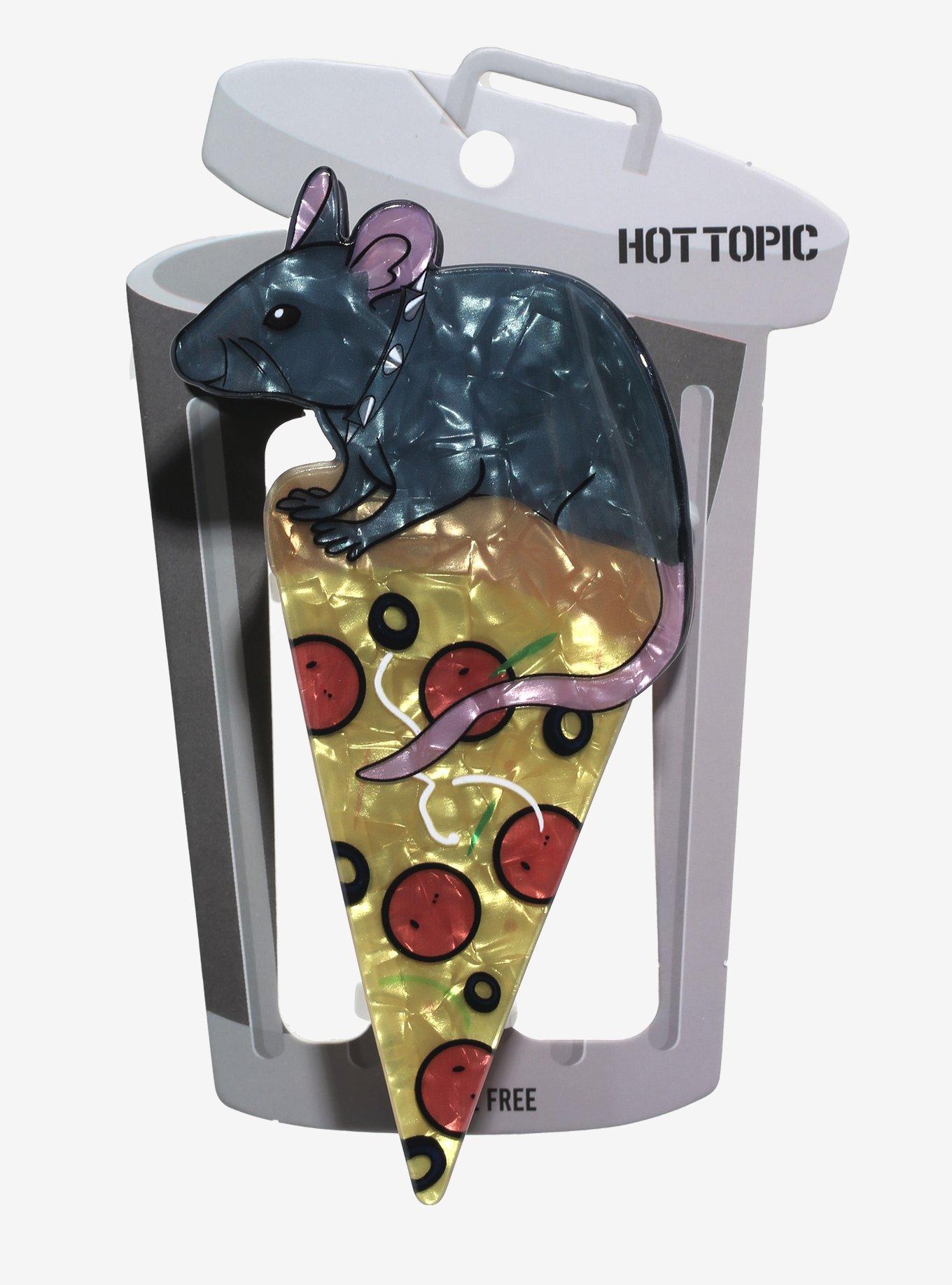 Rat Pizza Claw Hair Clip, , hi-res