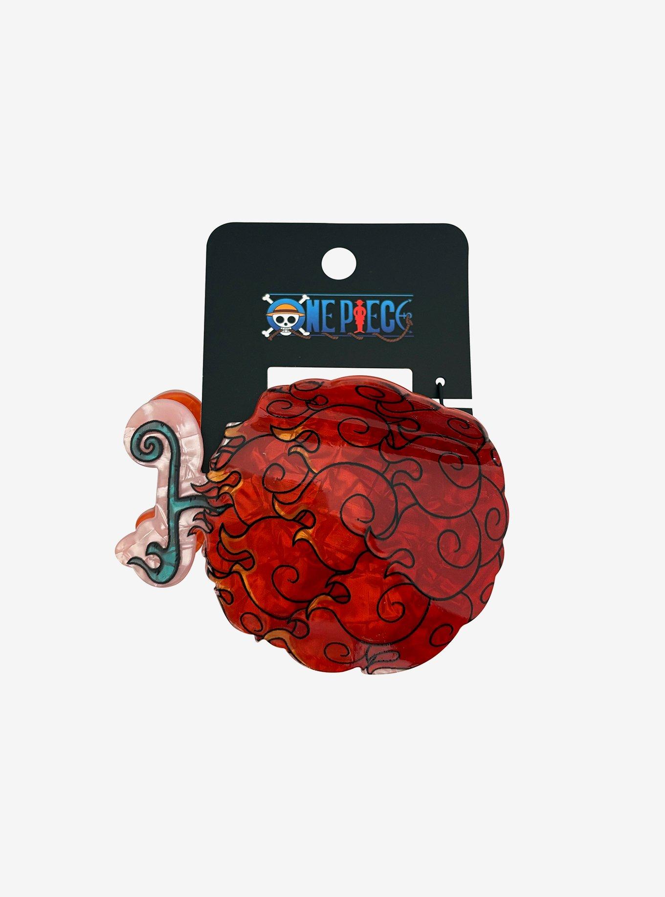 One Piece Flame-Flame Fruit Marble Claw Hair Clip, , hi-res