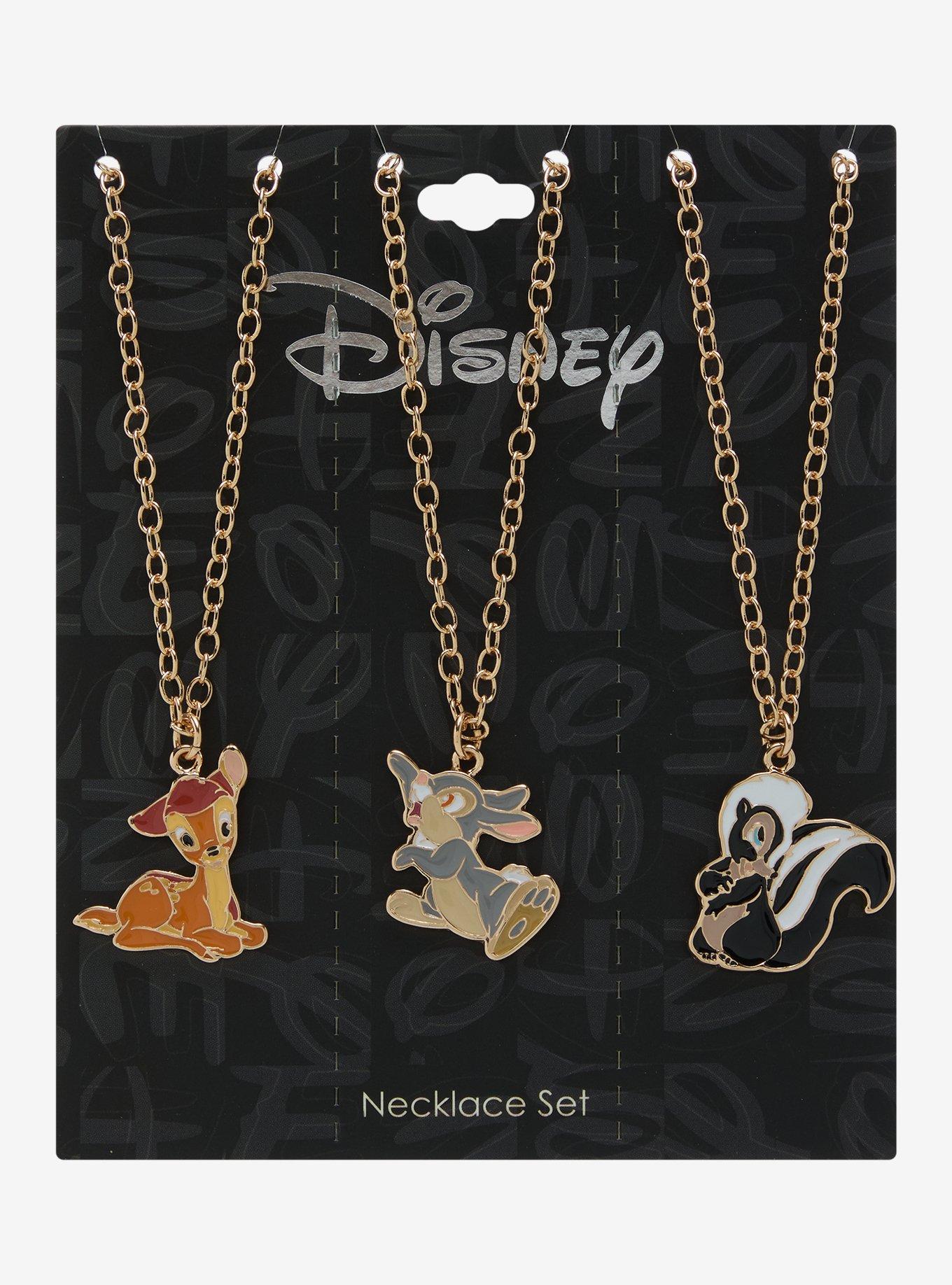 Disney Bambi Trio Best Friends Necklace Set, , hi-res