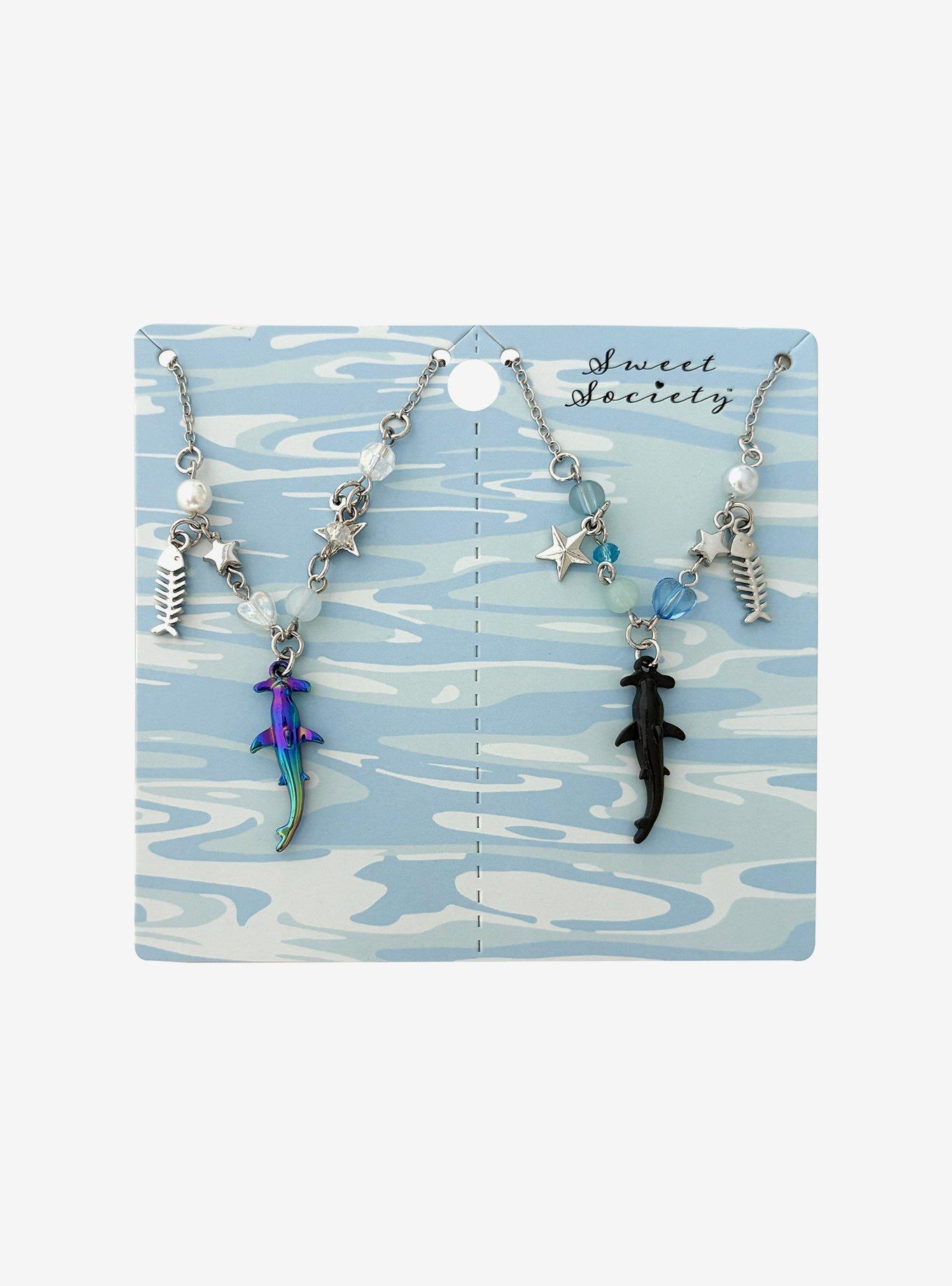 Sweet Society Hammerhead Shark Best Friend Necklace Set