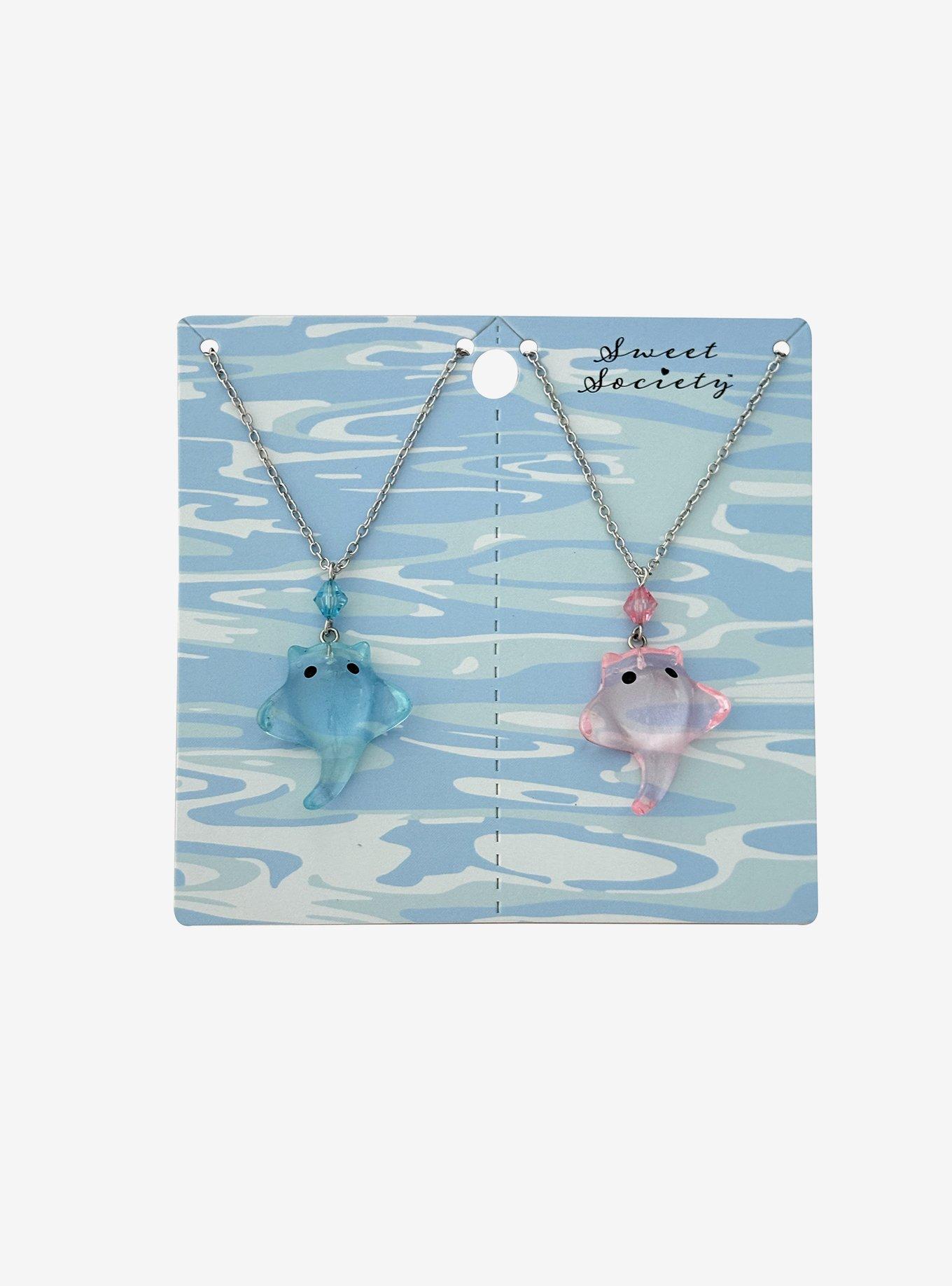 Sweet Society Manta Ray Best Friend Necklace Set, , hi-res