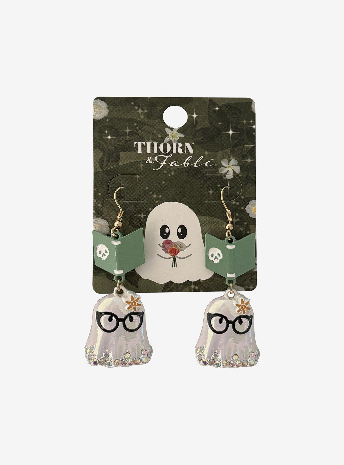 Bookworm Ghosts Drop Earrings, , hi-res