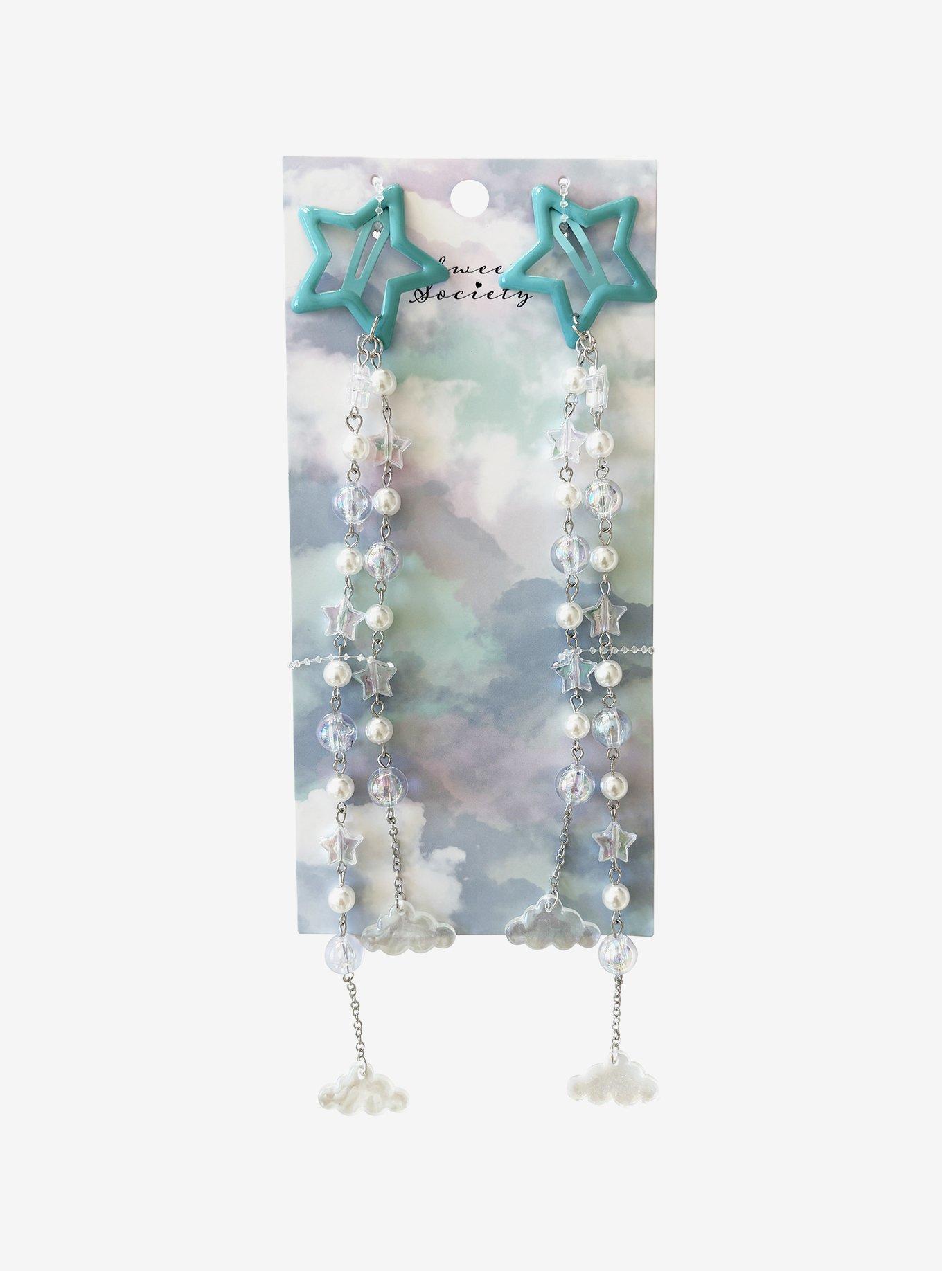 Sweet Society Starry Cloud Hair Clip Set, , hi-res