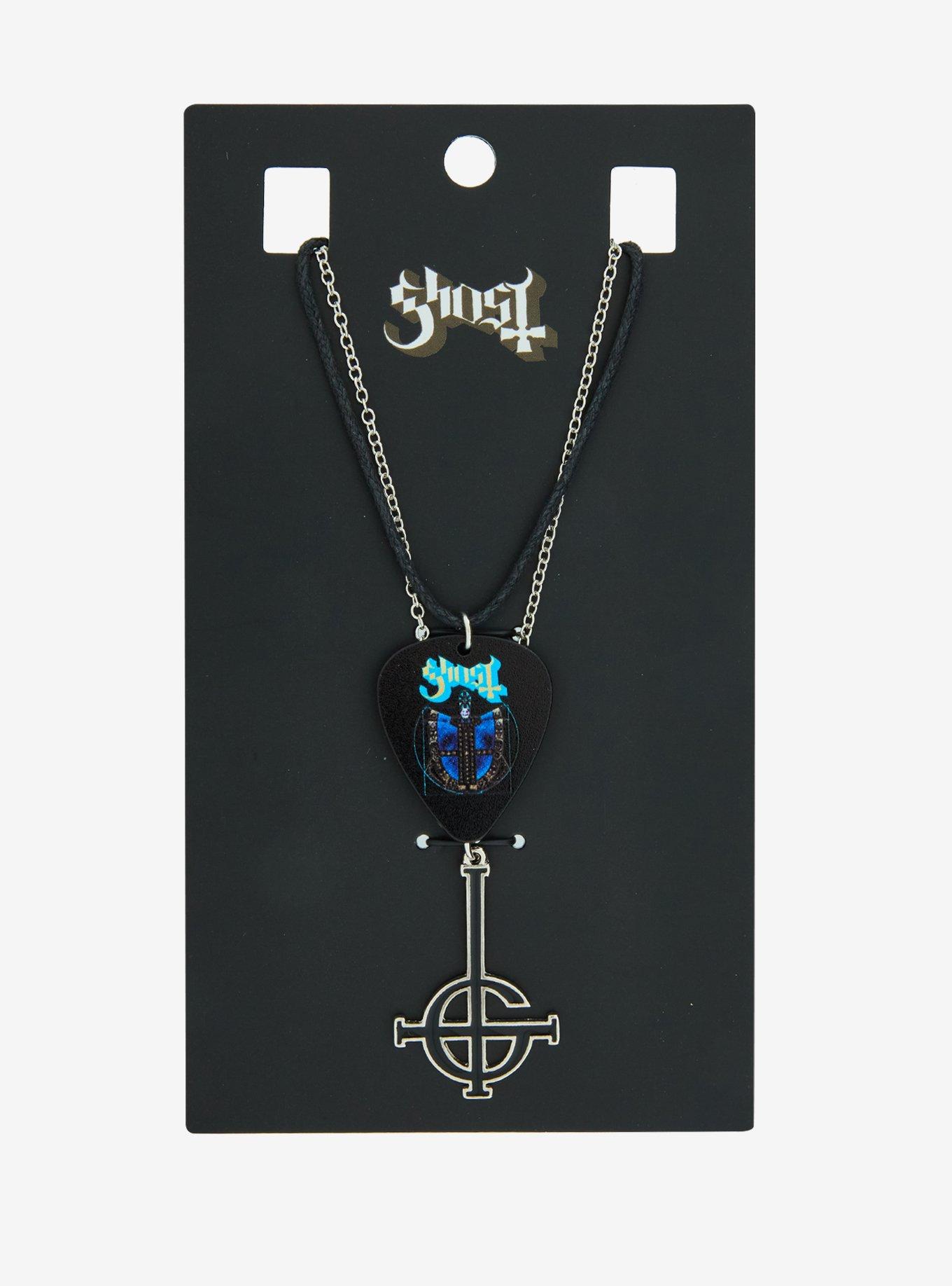 Ghost Papa V Perpetua Guitar Pick & Grucifix Necklace Set, , hi-res