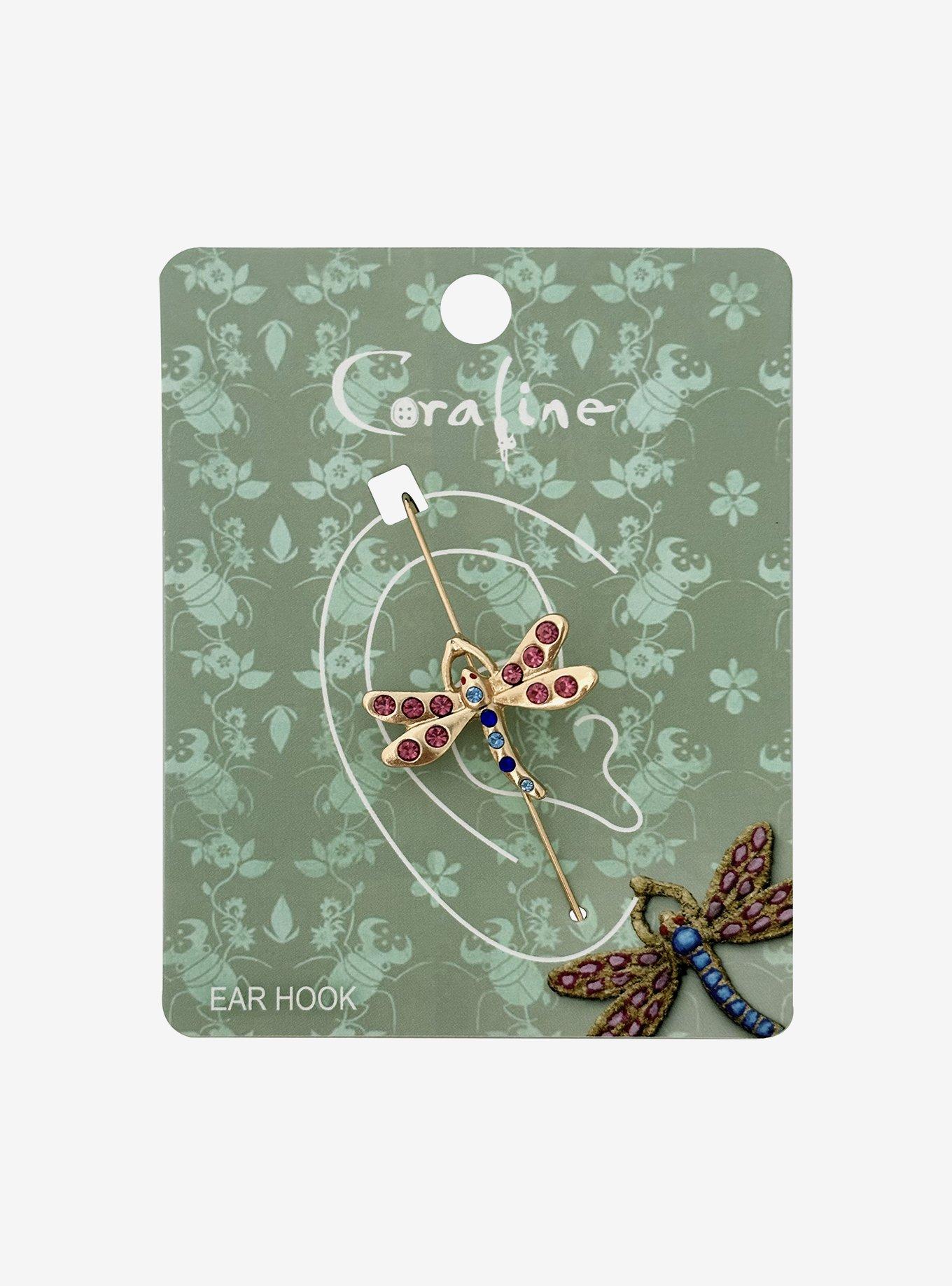 Coraline Dragonfly Ear Hook, , hi-res