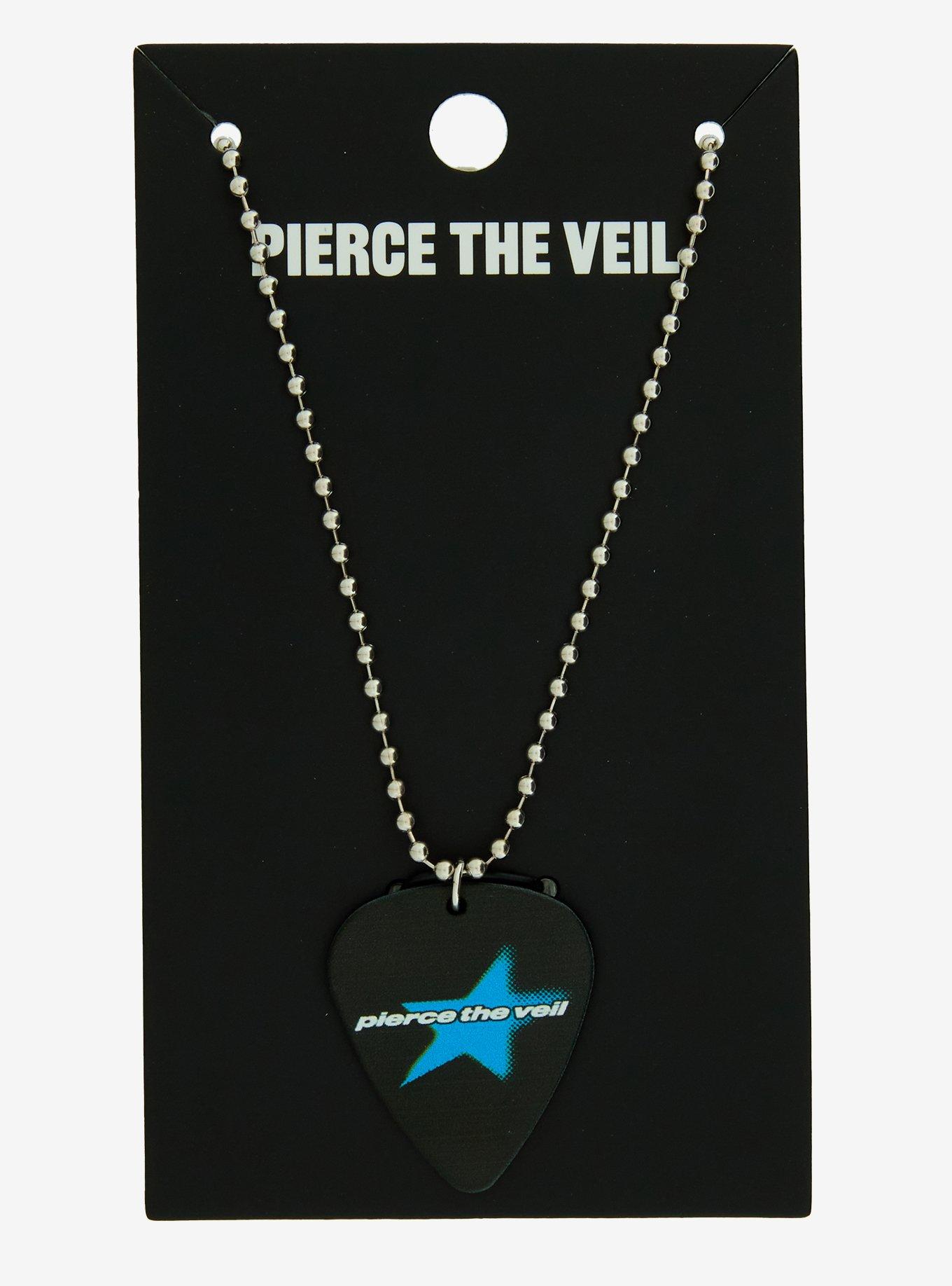 Pierce The Veil Logo Guitar Pick Necklace, , hi-res