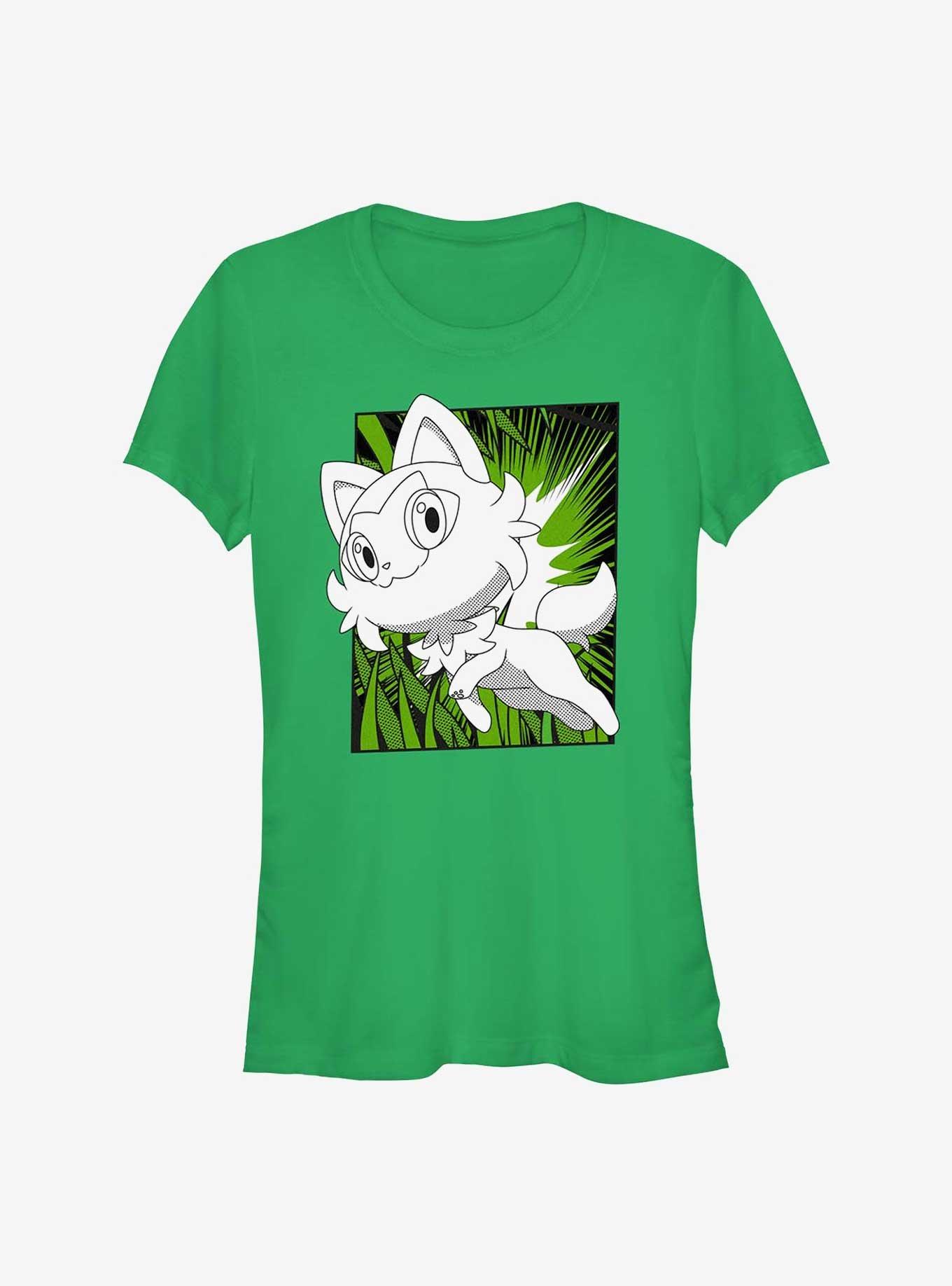 Pokemon Sprigatito Manga Style Girls T-Shirt, , hi-res