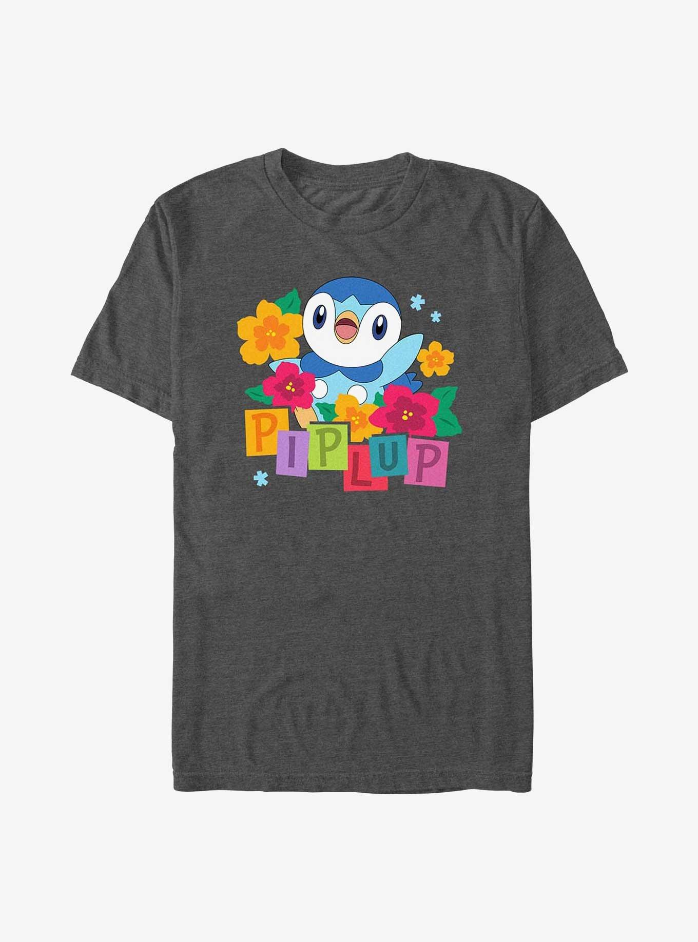 Pokemon Piplup Cutie T-Shirt, CHAR HTR, hi-res
