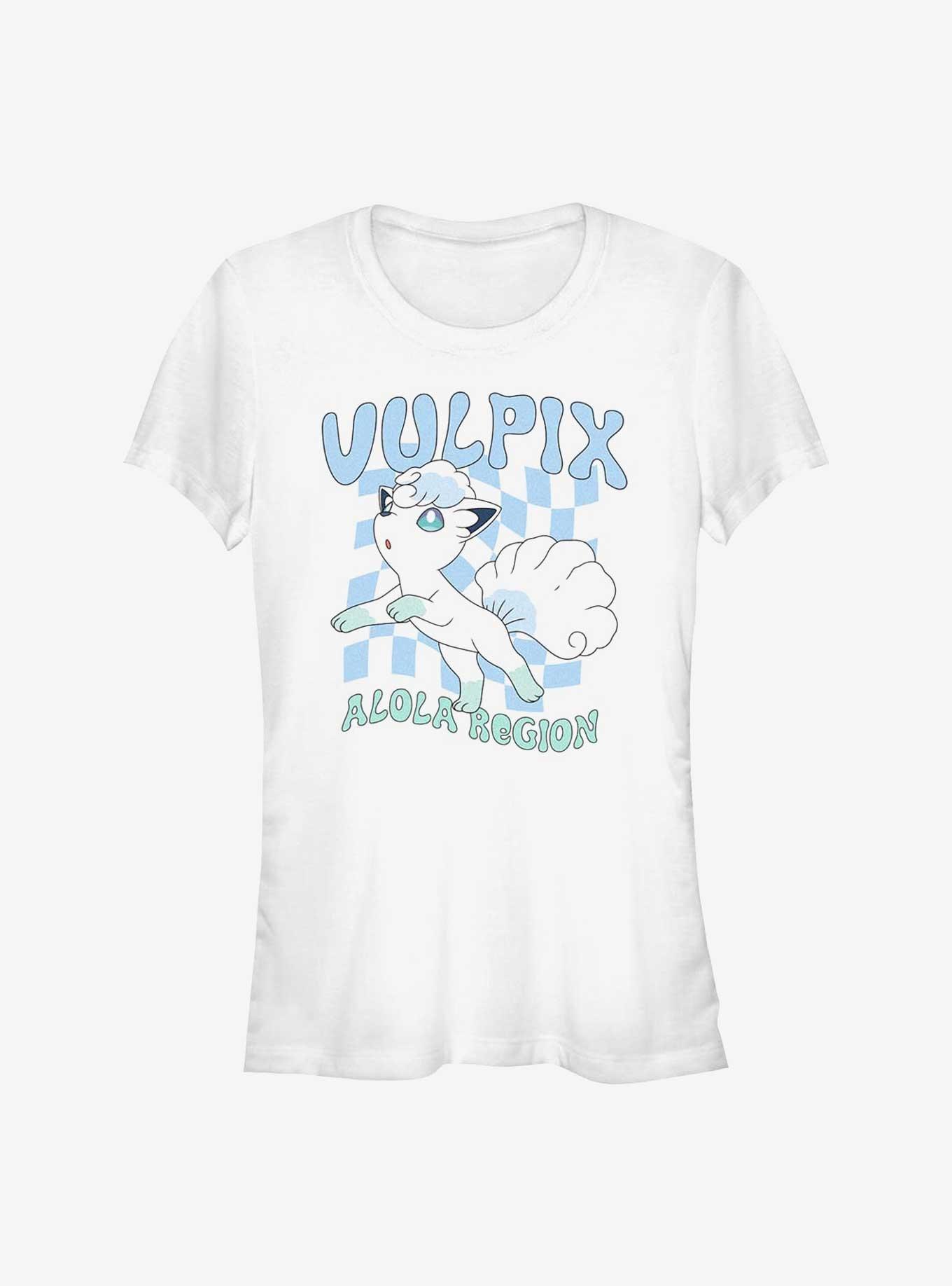 Pokemon Alola Vulpix Ice Girls T-Shirt, WHITE, hi-res