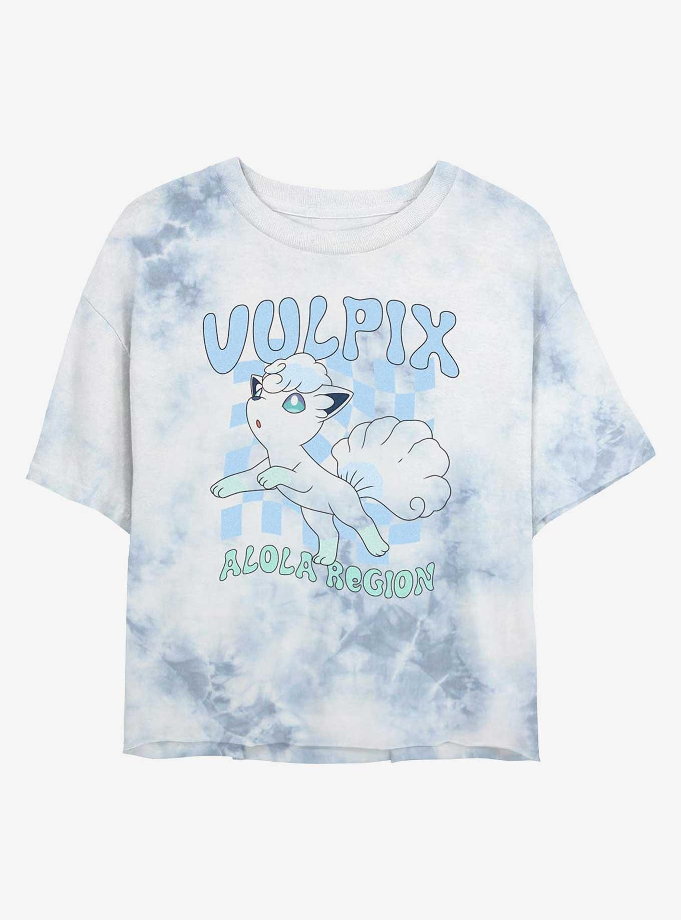 Pokemon Alola Vulpix Ice Girls Tie-Dye Crop T-Shirt, , hi-res