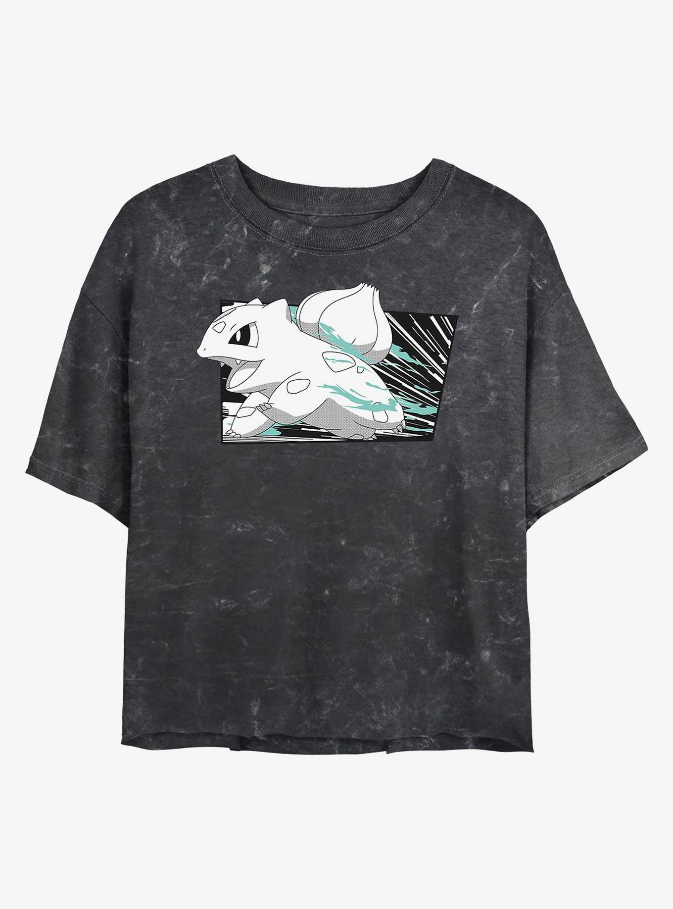 Pokemon Bulbasaur Run Girls Mineral Wash Crop T-Shirt, , hi-res