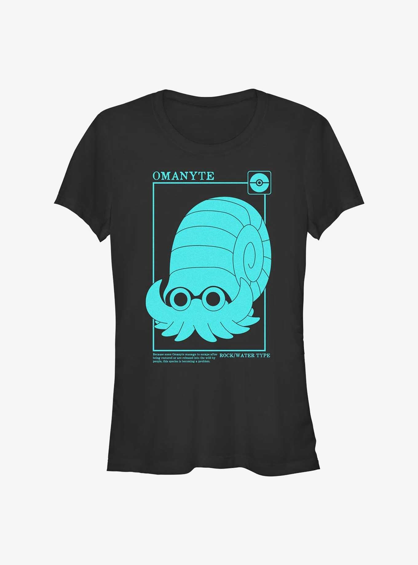 Pokemon Omanyte Card Girls T-Shirt, , hi-res