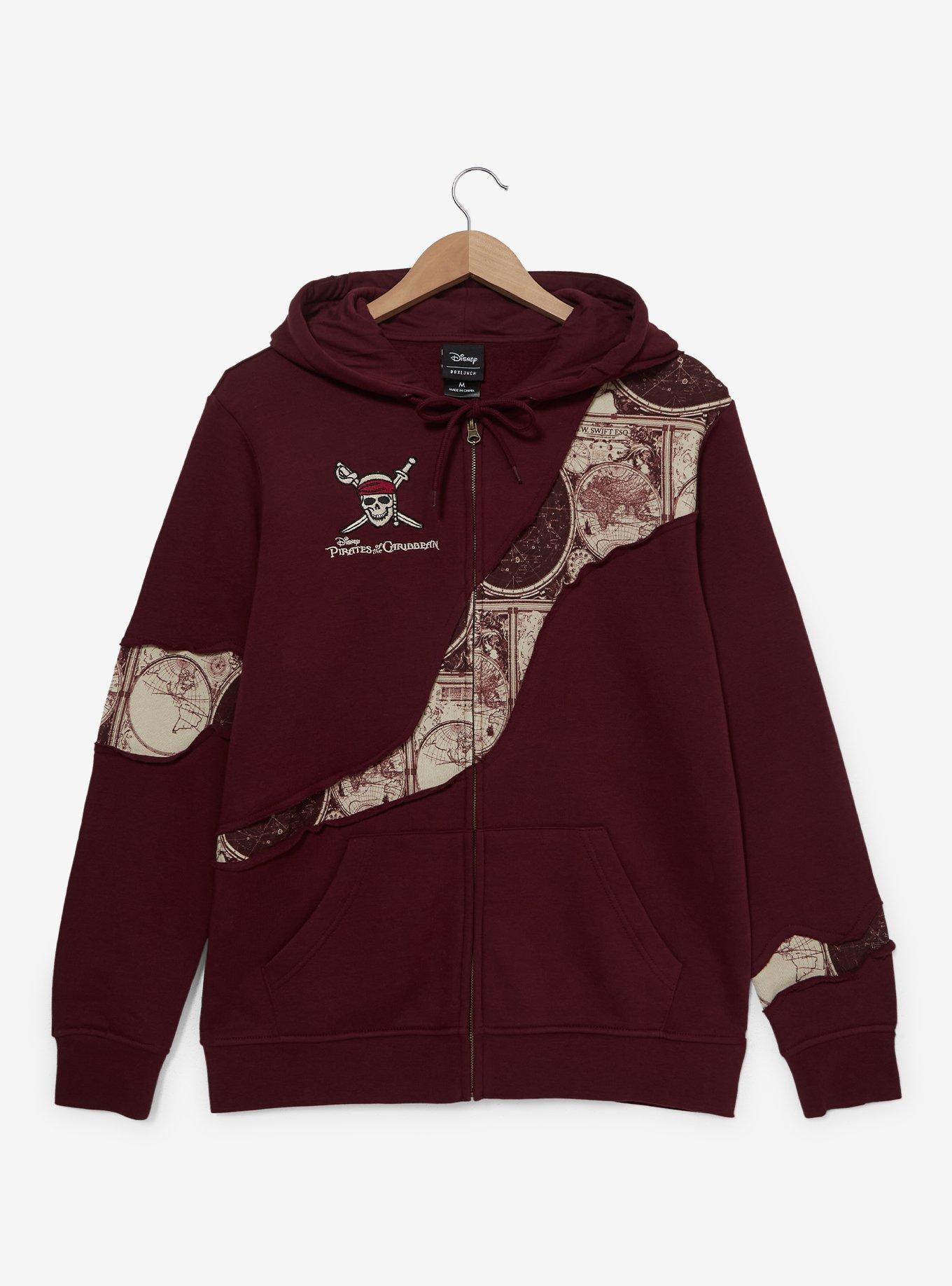 Disney Pirates of the Caribbean Patchwork Treasure Map Zippered