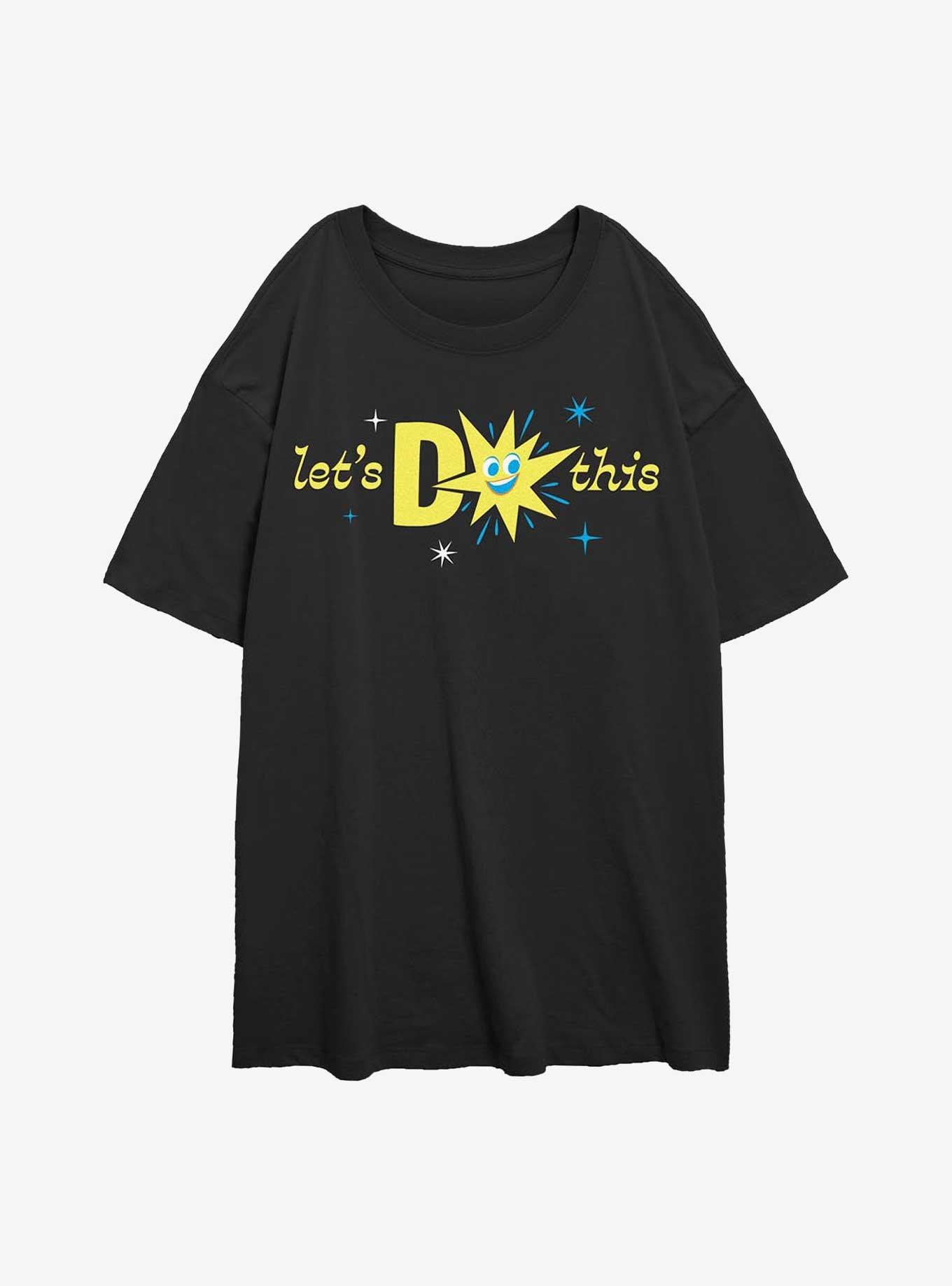 Disney Pixar Inside Out 2 Lets Do This Womens Oversized T-Shirt, , hi-res