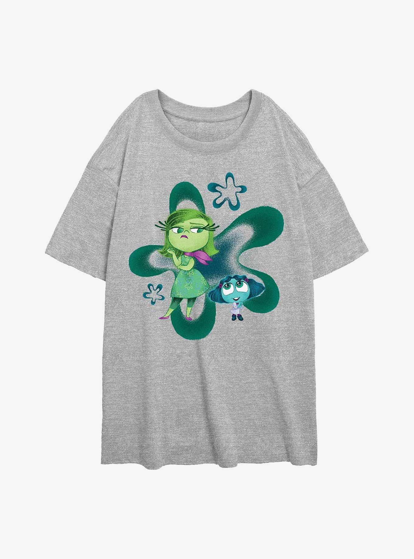 Disney Pixar Inside Out 2 Envy And Disgust Womens Oversized T-Shirt, , hi-res