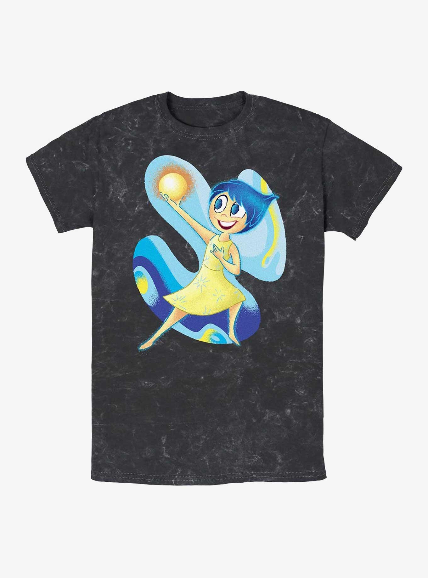 Disney Pixar Inside Out 2 Happy Memories Mineral Wash T-Shirt, BLACK, hi-res