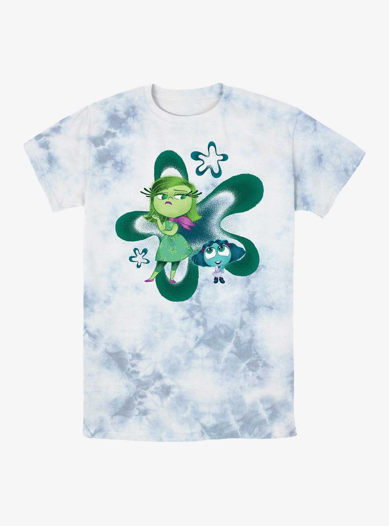 Disney Pixar Inside Out 2 Envy And Disgust Tie-Dye T-Shirt, WHITEBLUE, hi-res