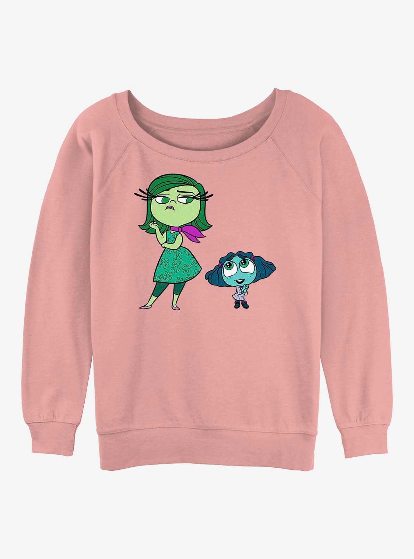 Disney Pixar Inside Out 2 Cute Envy And Disgust Womens Slouchy Sweatshirt, , hi-res