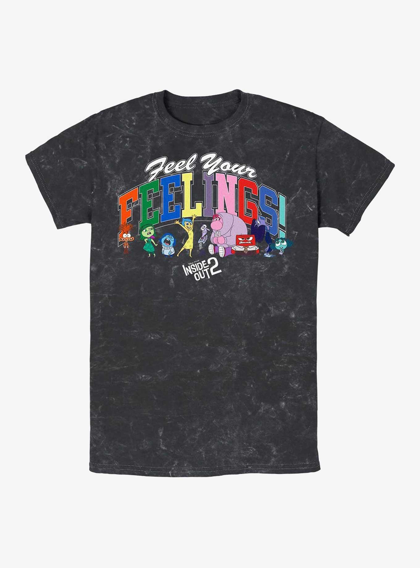 Disney Pixar Inside Out 2 Feelings Arch Alt Mineral Wash T-Shirt, BLACK, hi-res