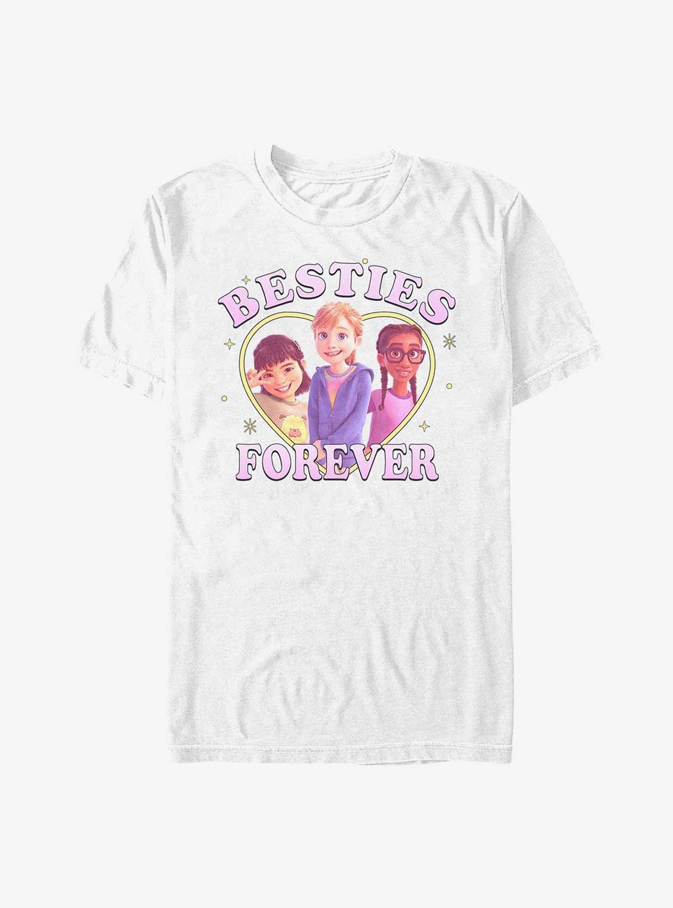 Disney Pixar Inside Out 2 Three Besties Forever T-Shirt, WHITE, hi-res