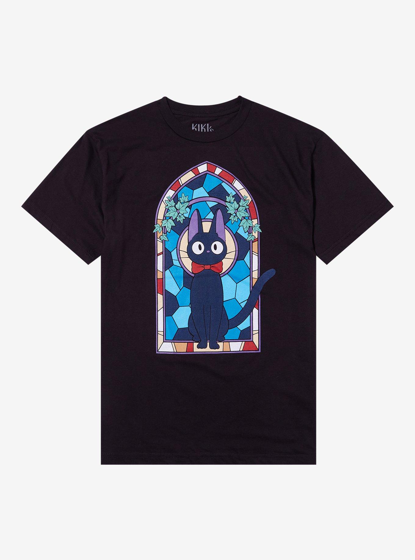 Our Universe Studio Ghibli® Kiki's Delivery Service Jiji Stained Glass T-Shirt, , hi-res