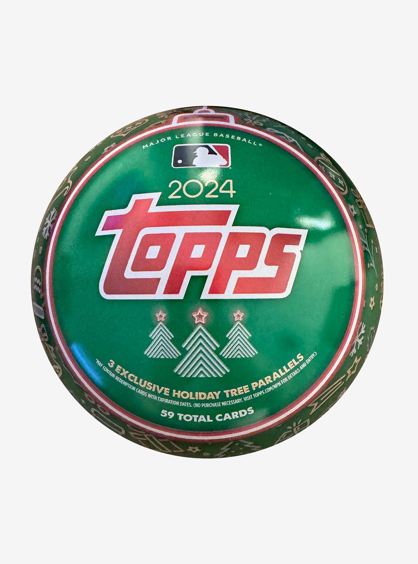 Topps 2024 MLB Baseball Holiday Ornament Trading Card Tin, , hi-res