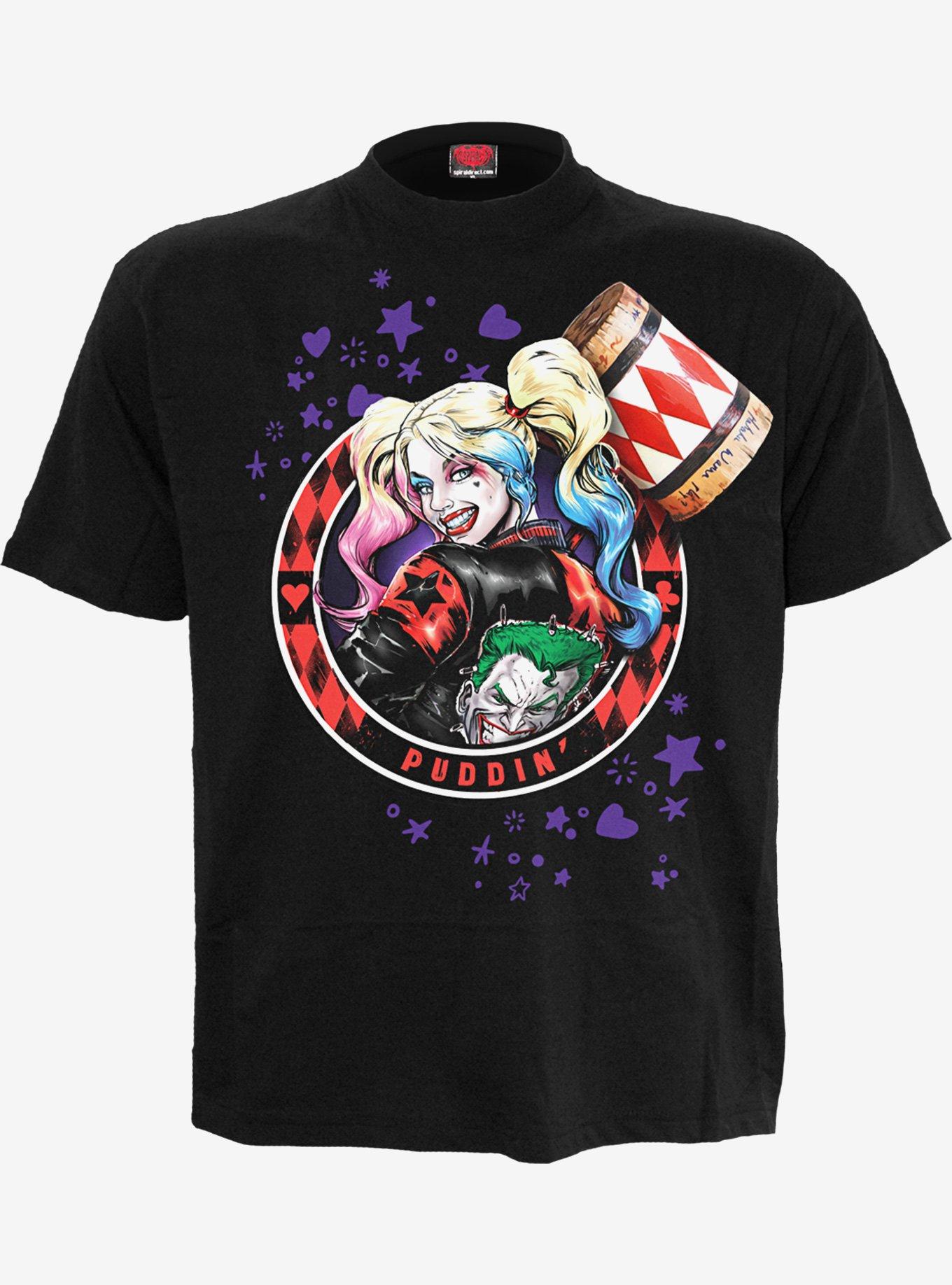 Spiral Harley Quinn Puddin' Front Print T-Shirt, , hi-res