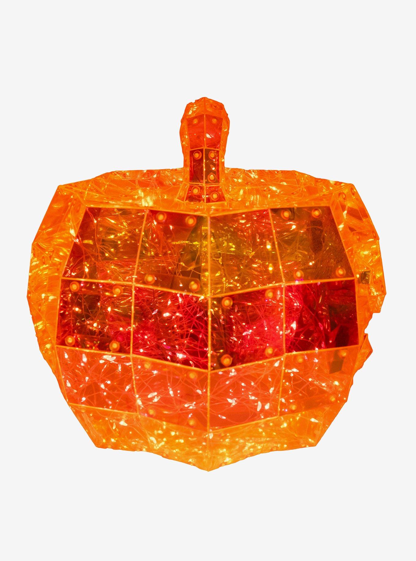 Orange Micro LED Holographic Jack-O-Lantern 200-Light, , hi-res