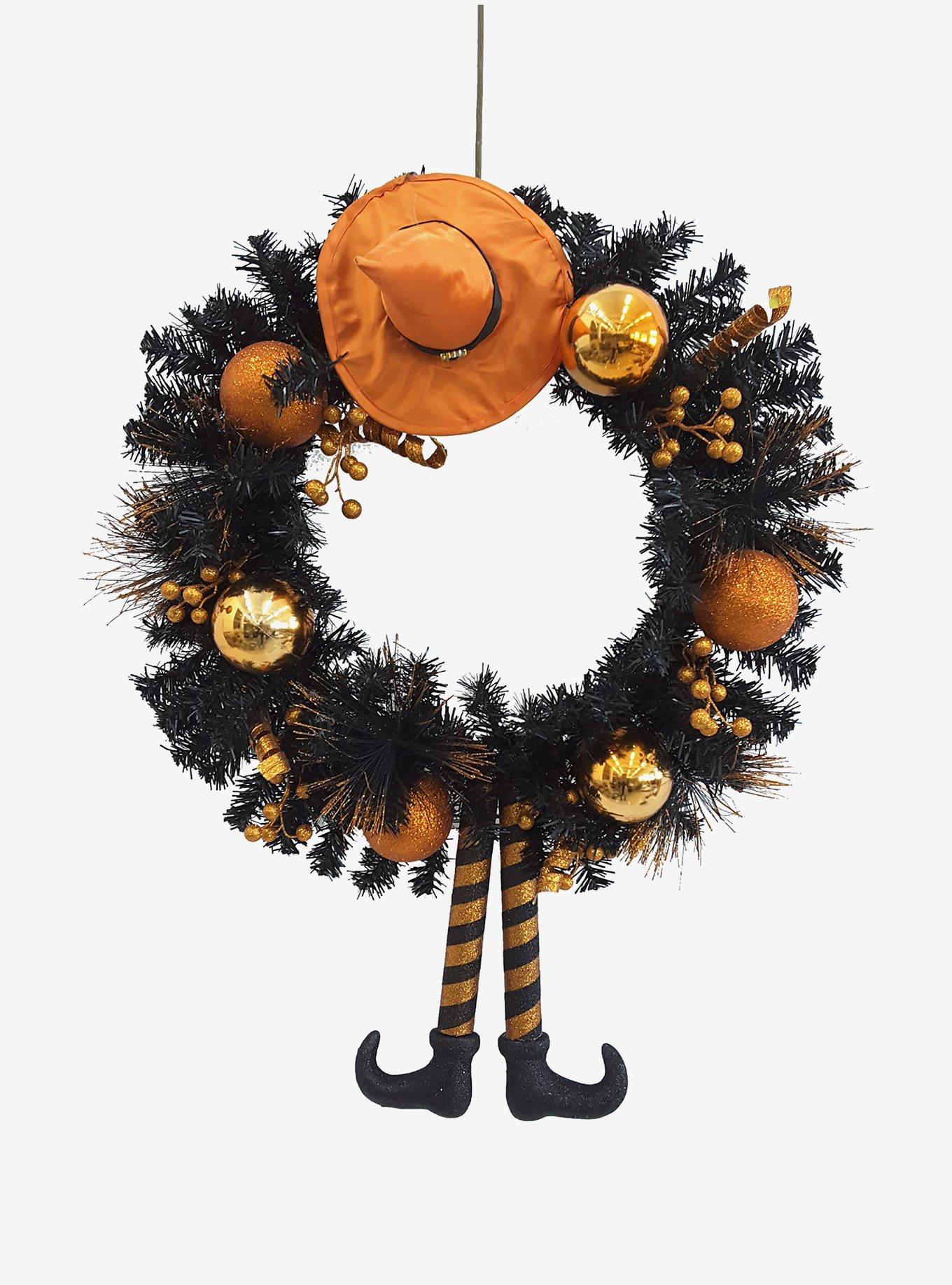 Unlit Halloween Wreath, , hi-res