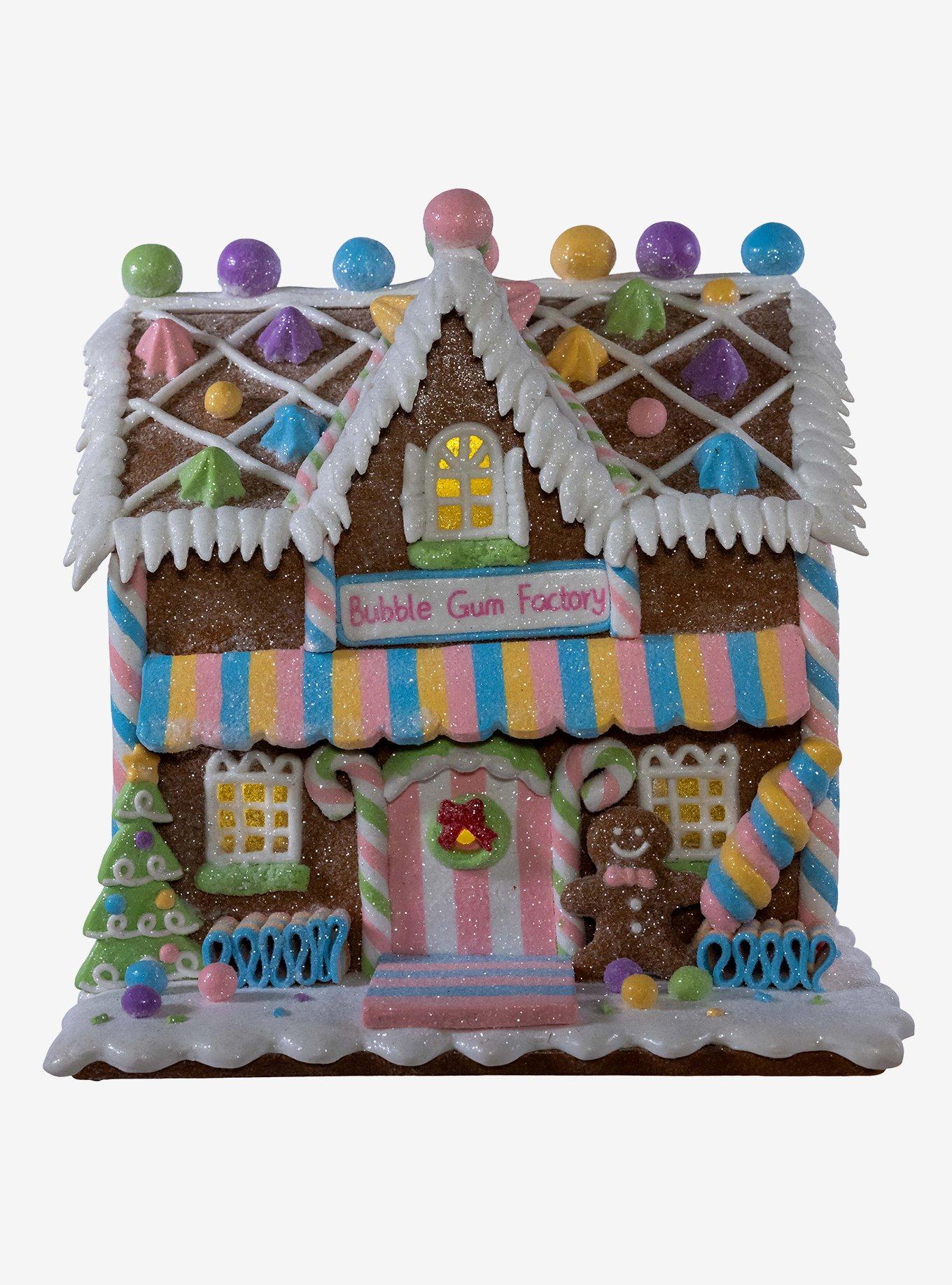 Gingerbread LED Lighted Bubblegum Factory, , hi-res