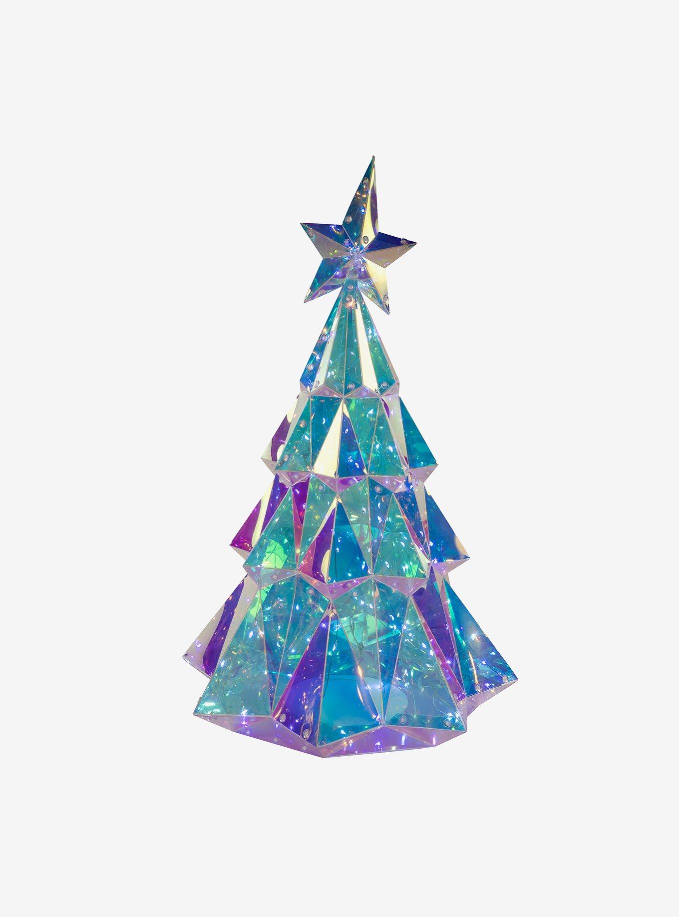 Pre-Lit Cool White Fairy LED Holographic Christmas Tree, , hi-res