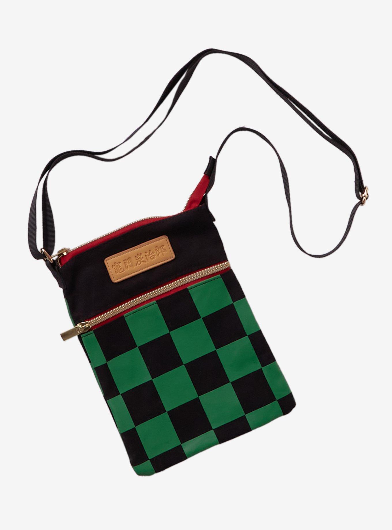 Demon Slayer: Kimetsu No Yaiba Tanjiro Checkered Passport Crossbody Bag, , hi-res