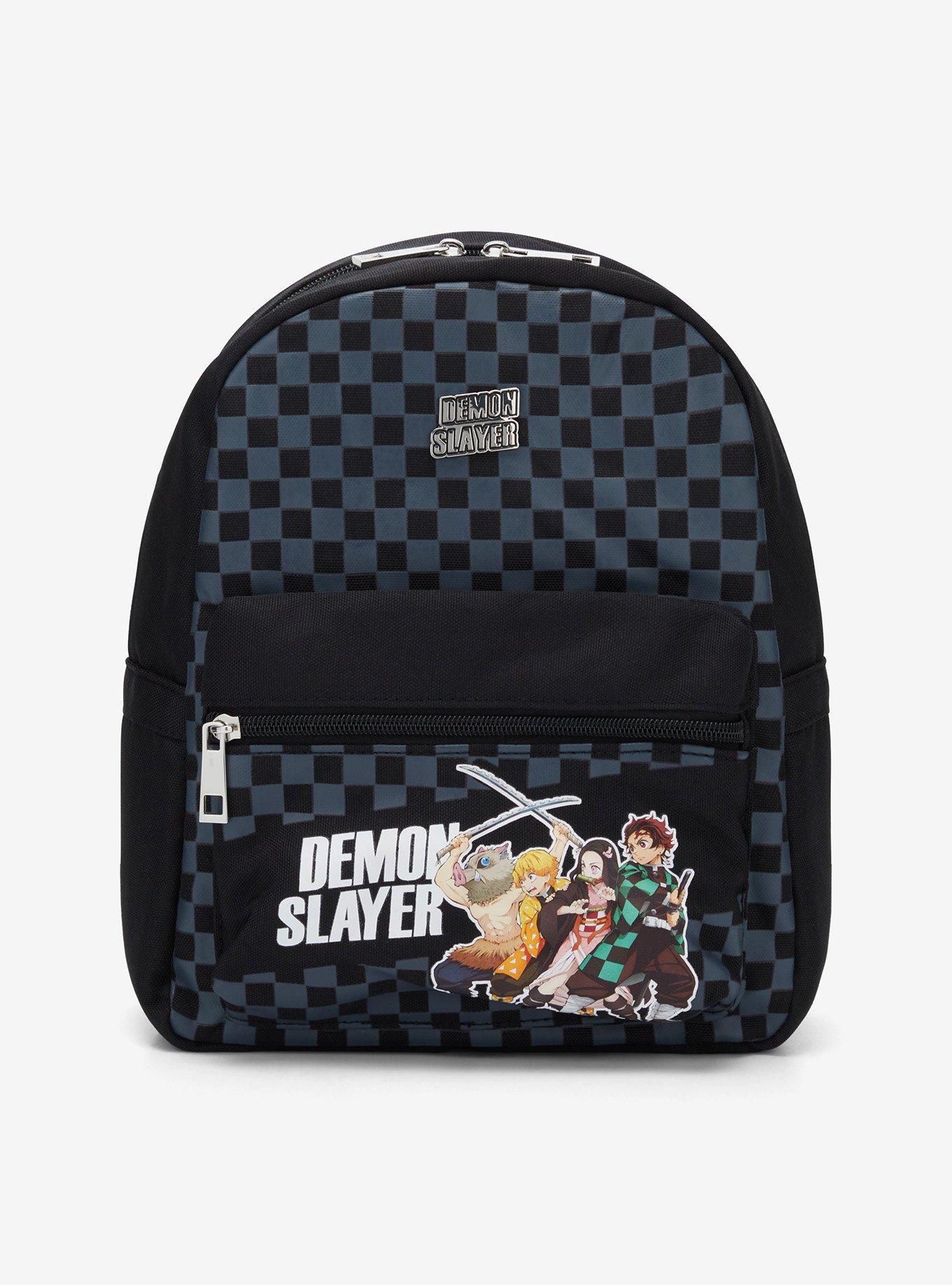 Demon Slayer: Kimetsu No Yaiba Group Checkered Mini Backpack, , hi-res