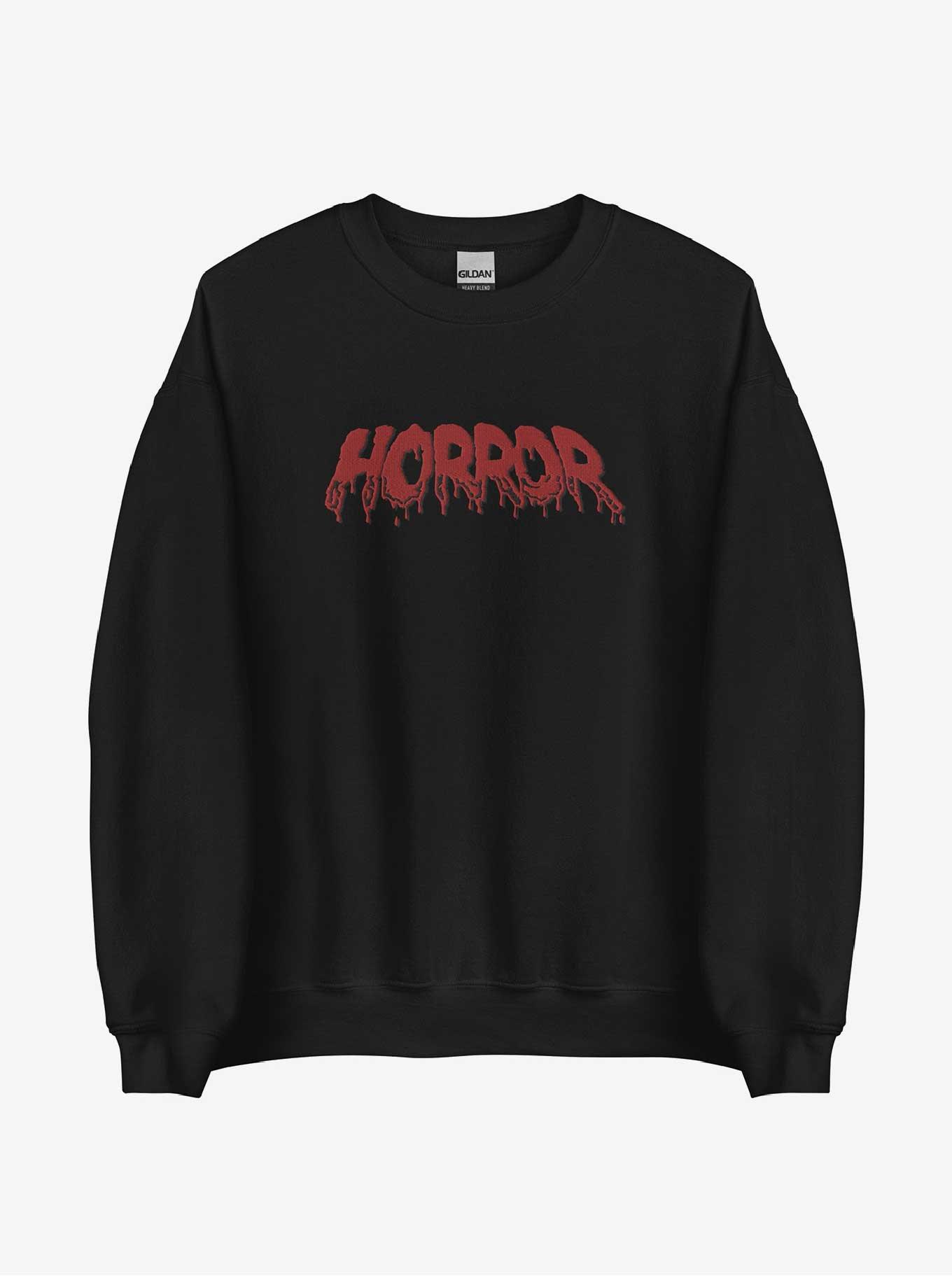Embroidered Bloody Horror Sweatshirt