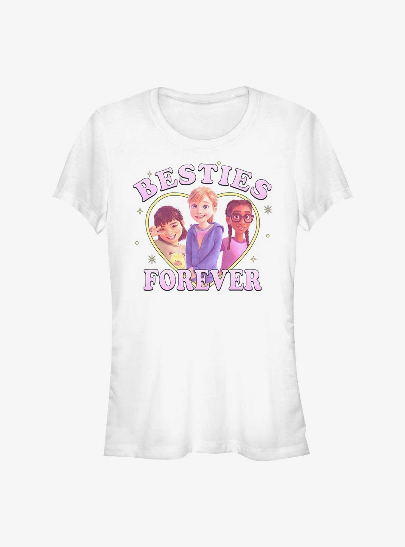 NULL Disney Pixar Inside Out 2 Three Besties Forever Girls T-Shirt