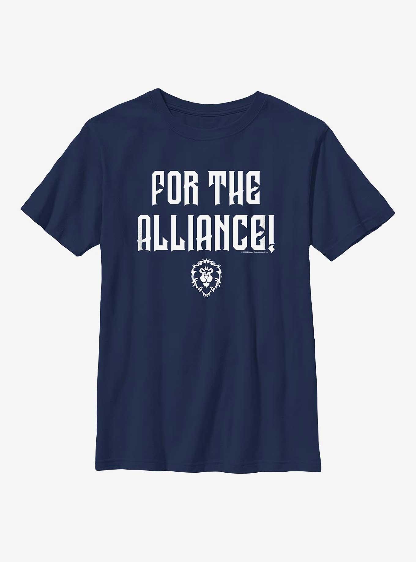 World of Warcraft For The Alliance Youth T-Shirt, , hi-res