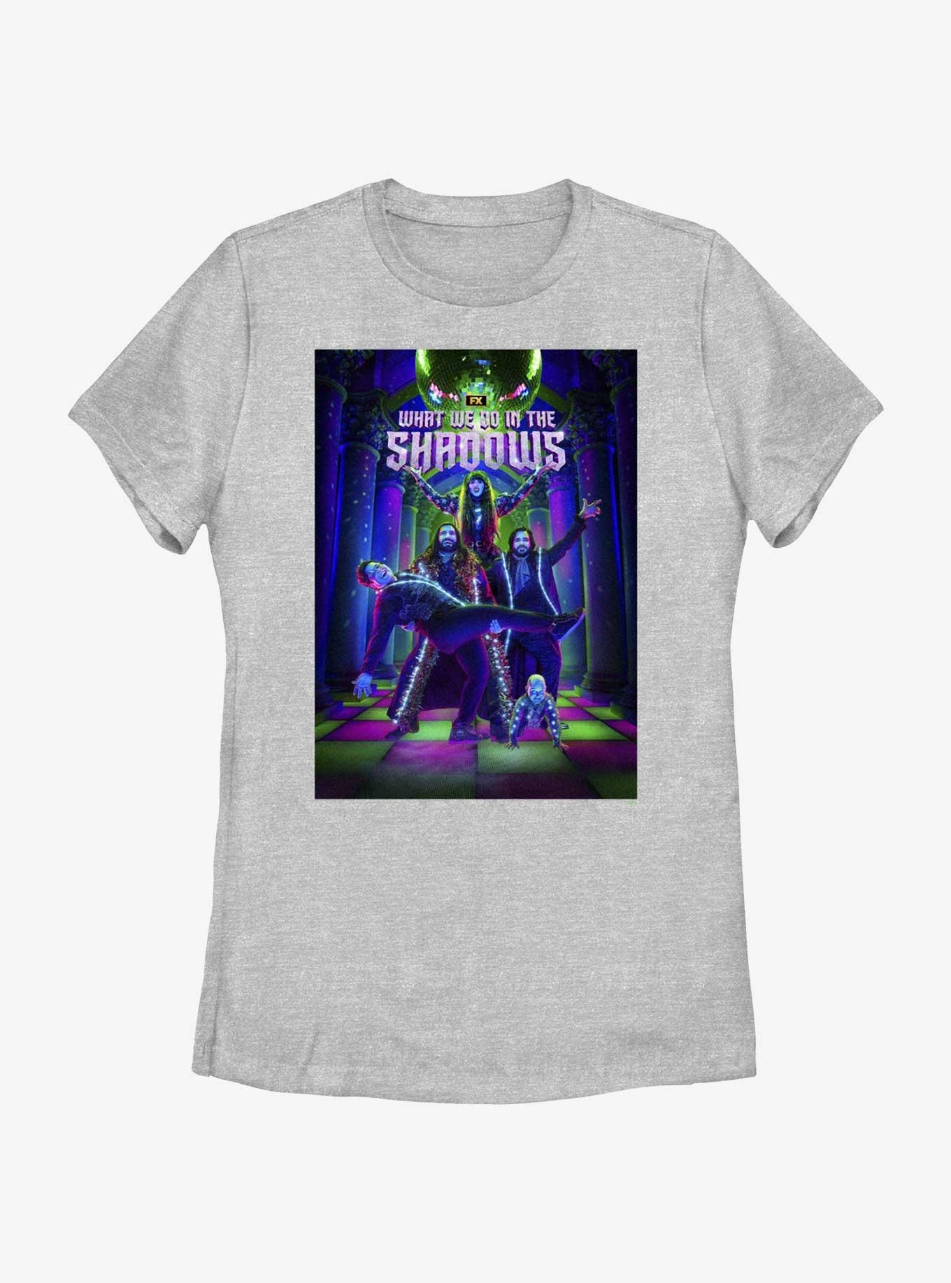 What We Do In The Shadows Vampire Disco Ball Poster Womens T-Shirt, ATH HTR, hi-res