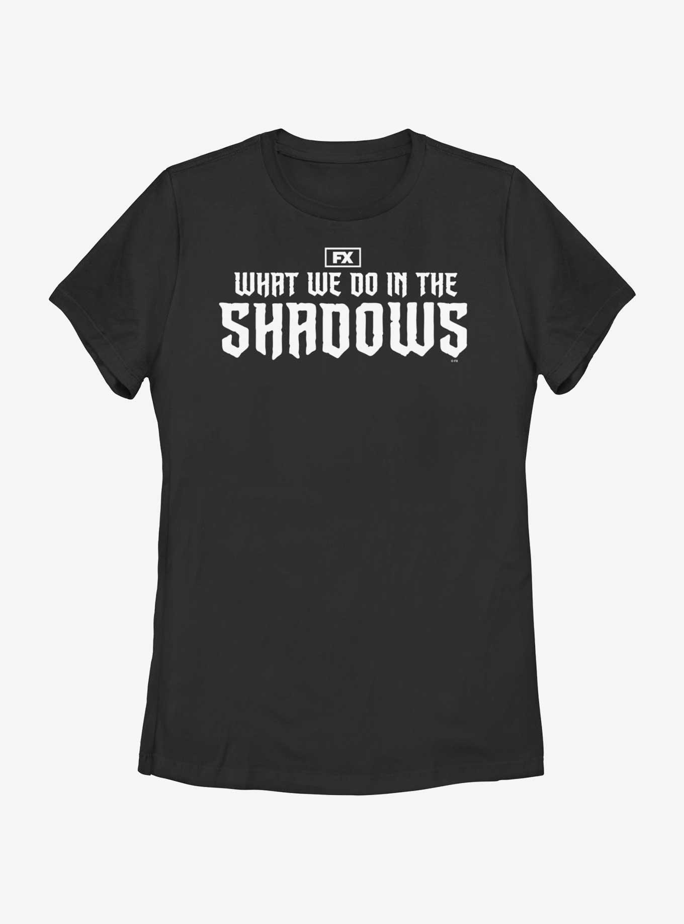 What We Do In The Shadows Shadows Logo Womens T-Shirt, BLACK, hi-res