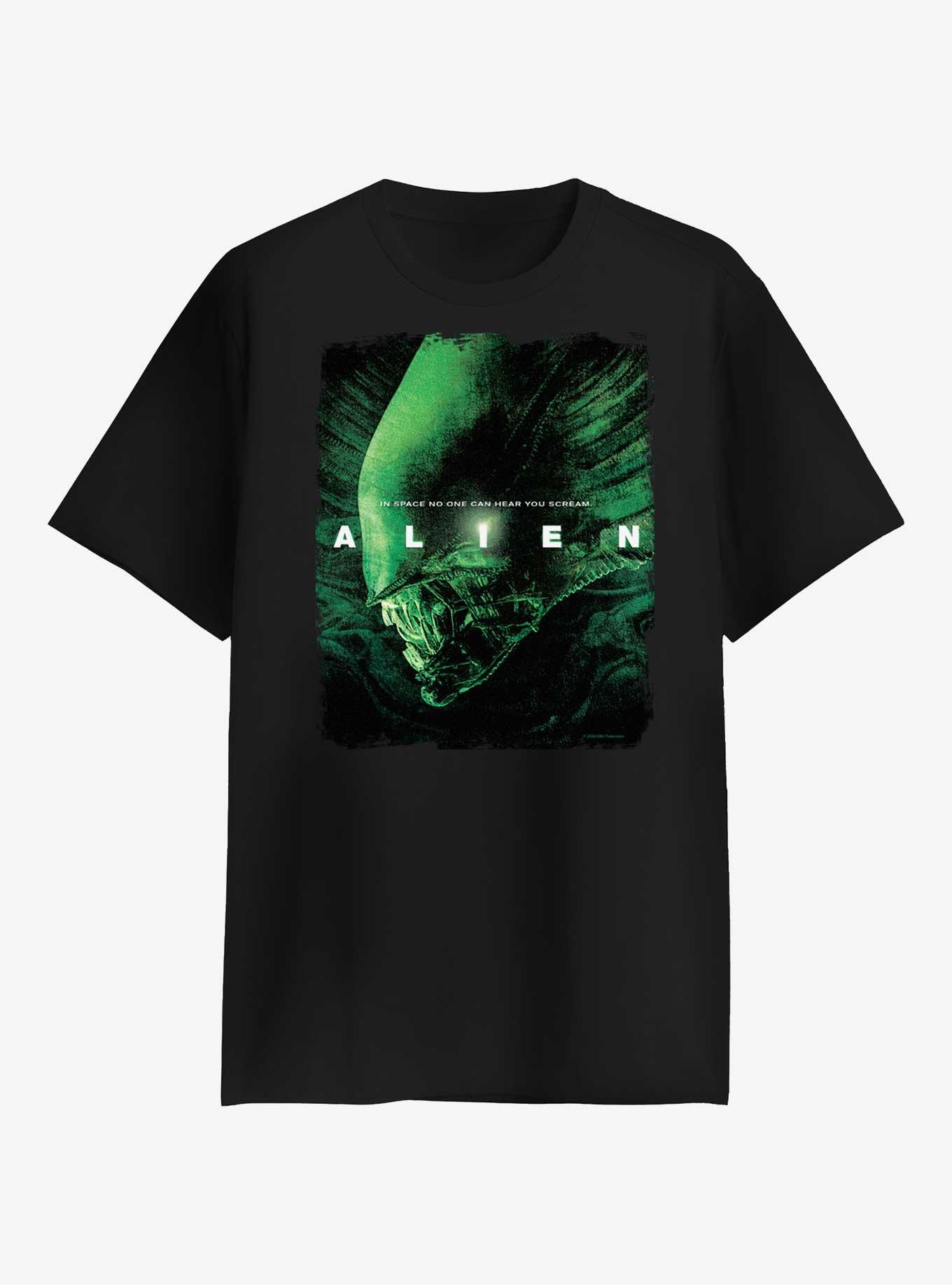 Alien Green Mouth T-Shirt, BLACK, hi-res