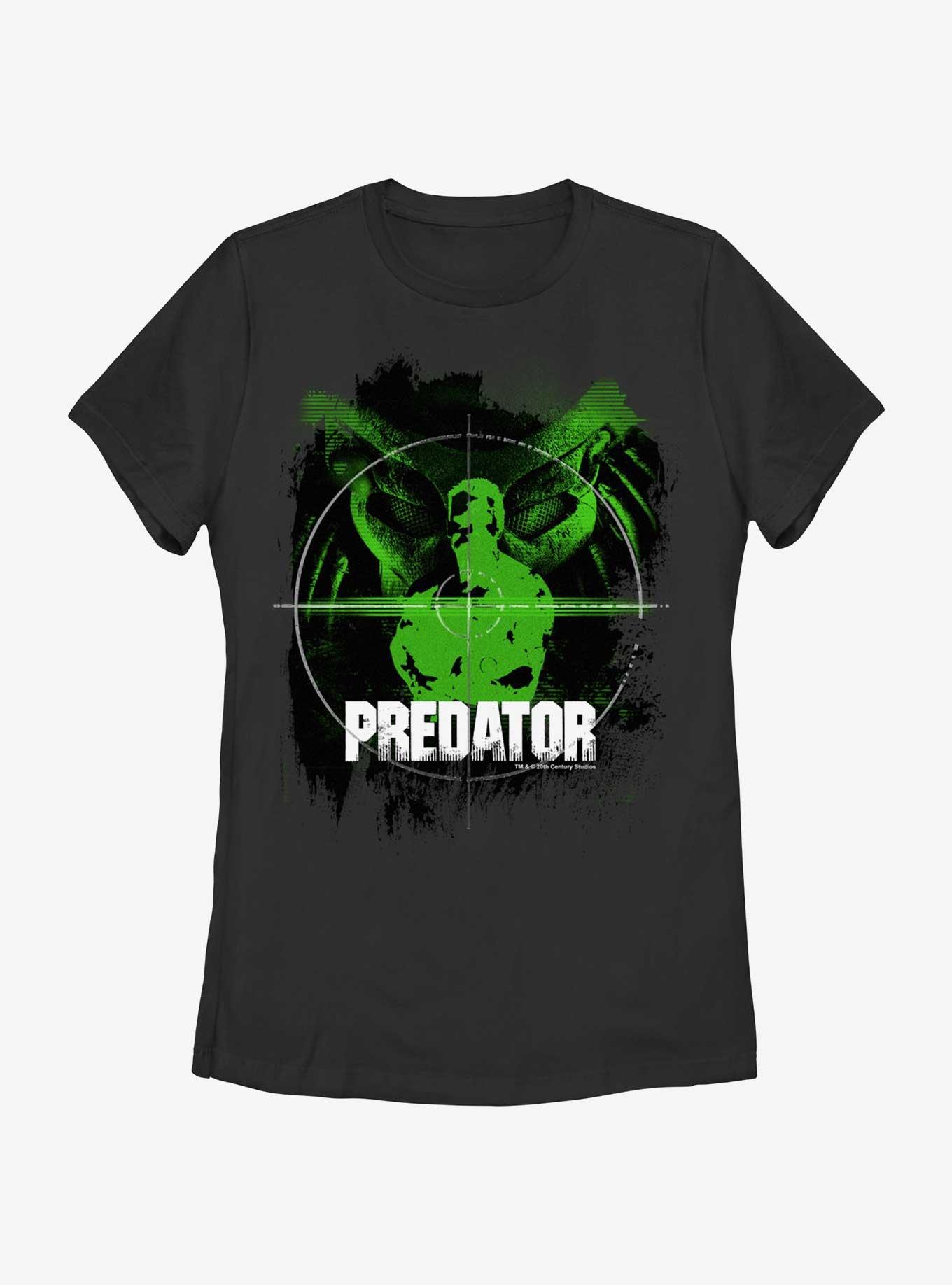 Alien Predator Pointer Womens T-Shirt, BLACK, hi-res