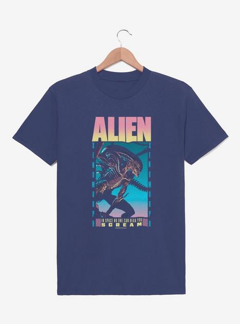 Alien Alien Box T-Shirt - BLUE | BoxLunch