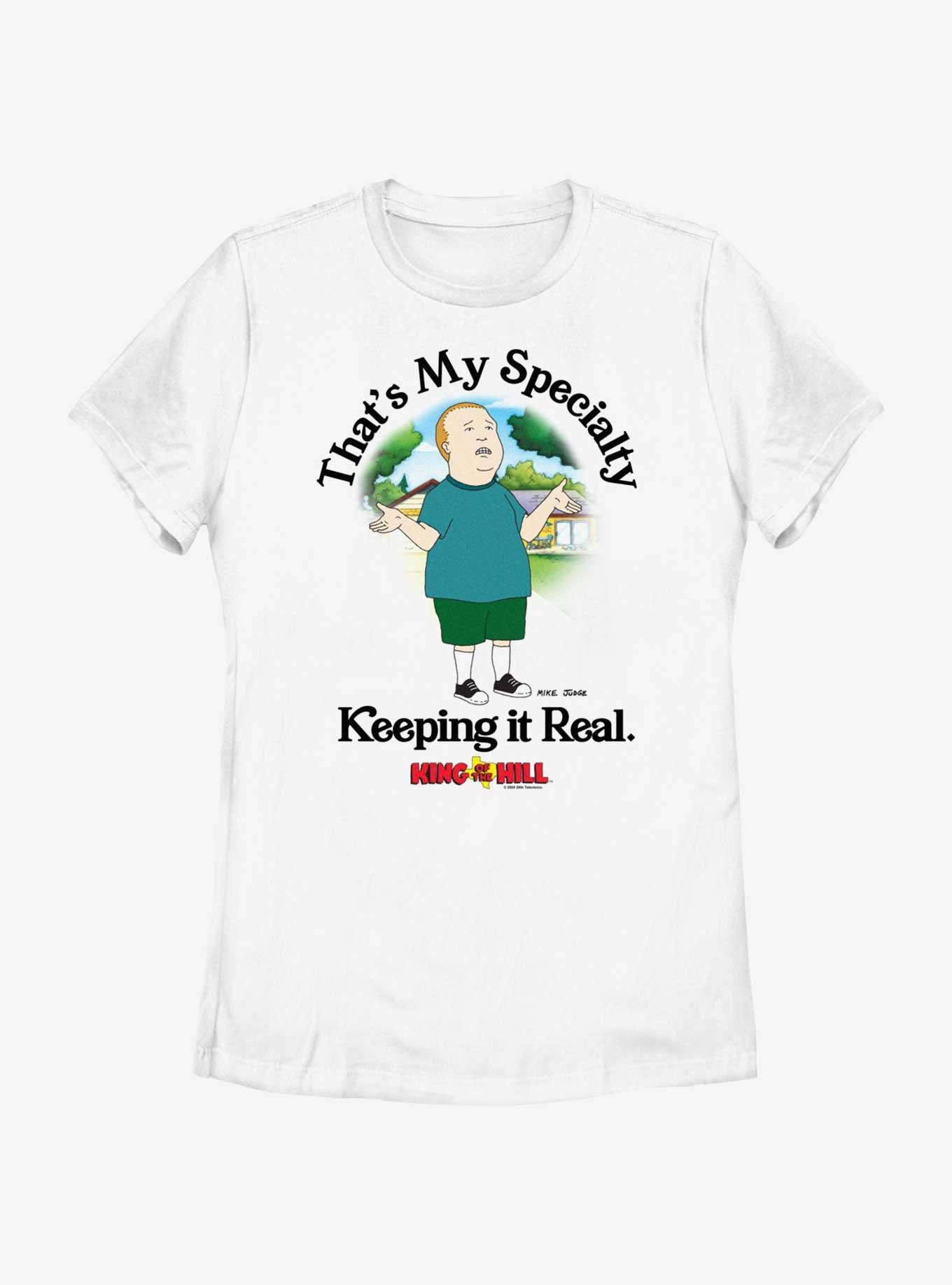 King of the Hill Bobby Quotes Womens T-Shirt, WHITE, hi-res