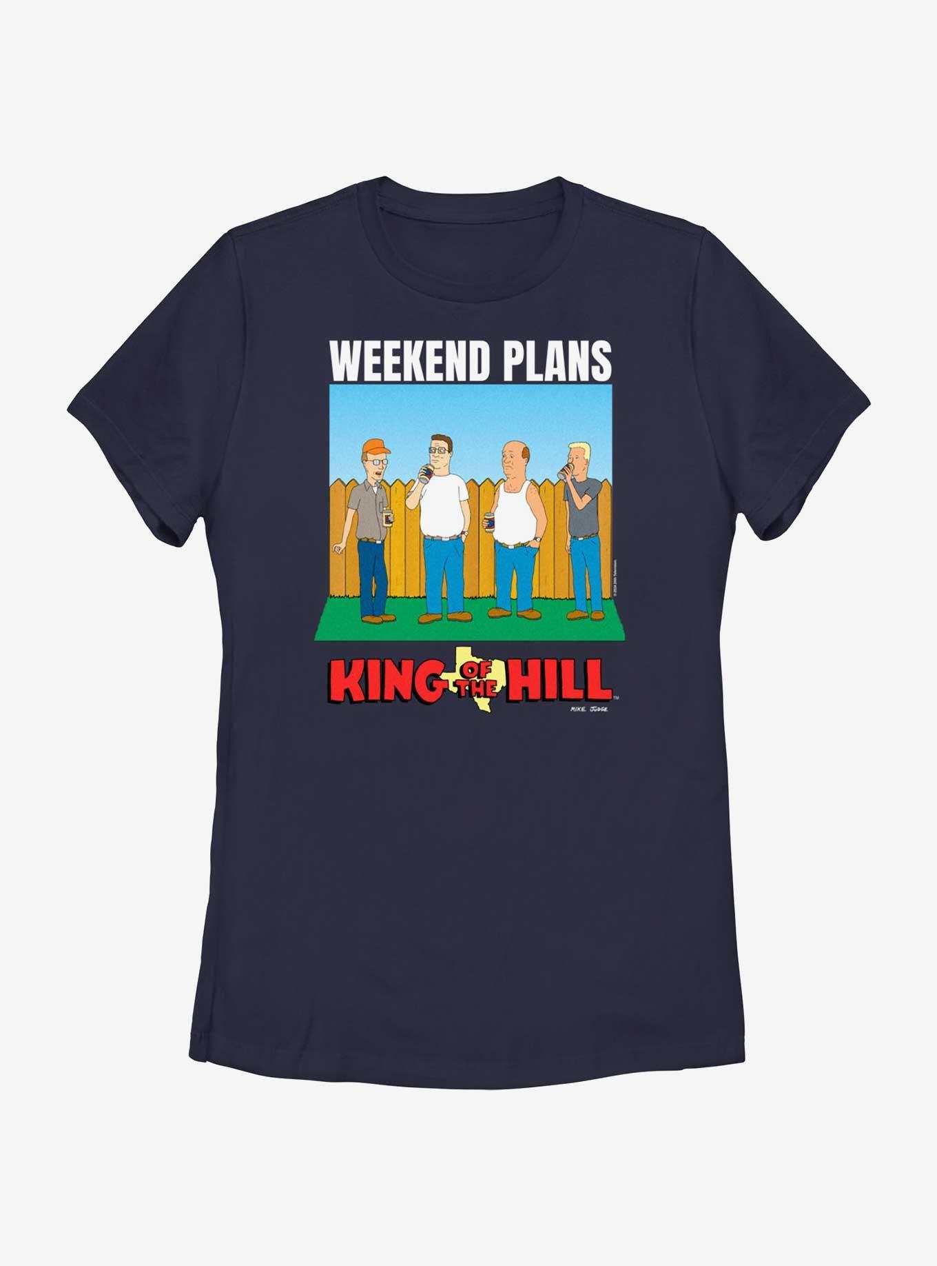 King of the Hill Weekend Plans Alt Womens T-Shirt, NAVY, hi-res