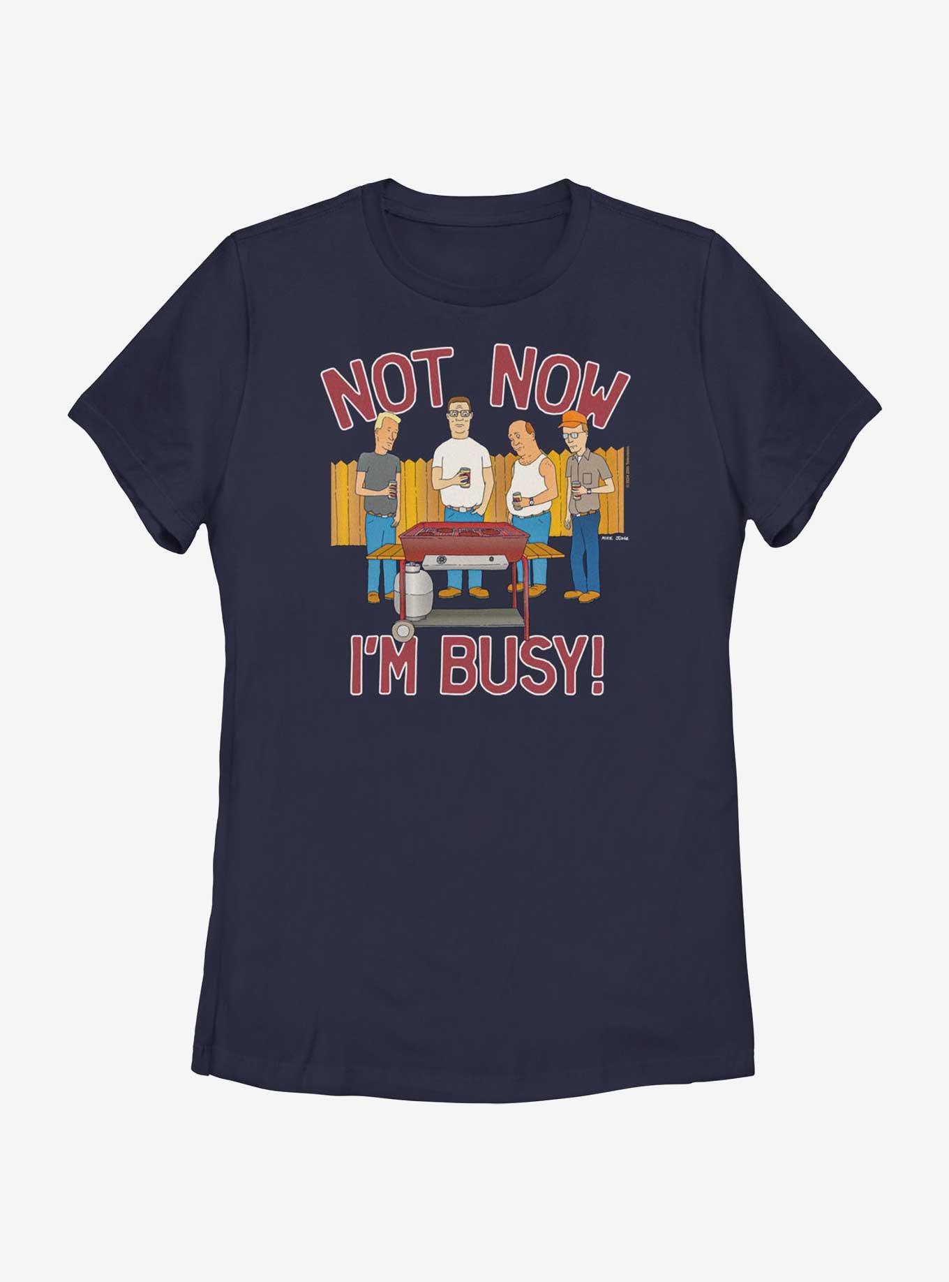 King of the Hill Not Now Womens T-Shirt, NAVY, hi-res