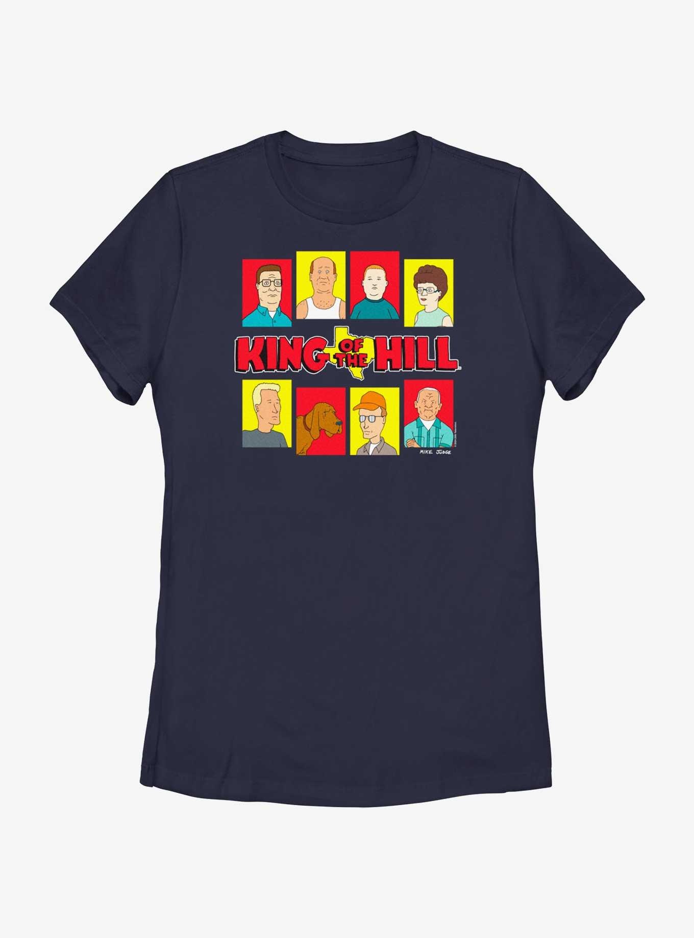 King of the Hill King Of The Hill Portraits Womens T-Shirt, NAVY, hi-res