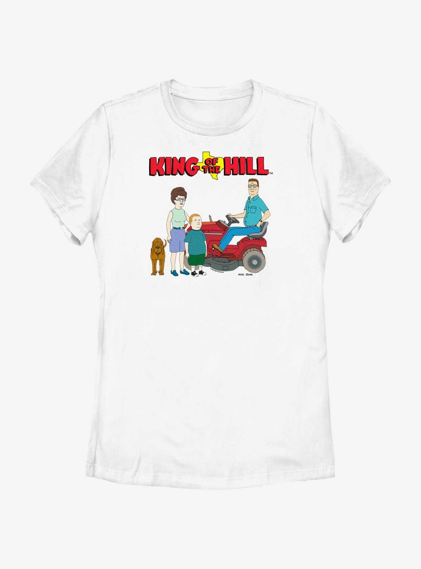 King of the Hill Logo Fam Womens T-Shirt, WHITE, hi-res