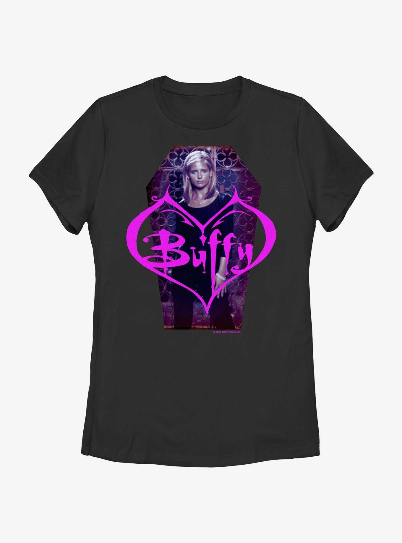 Buffy The Vampire Slayer Buffy Coffin Womens T-Shirt, BLACK, hi-res