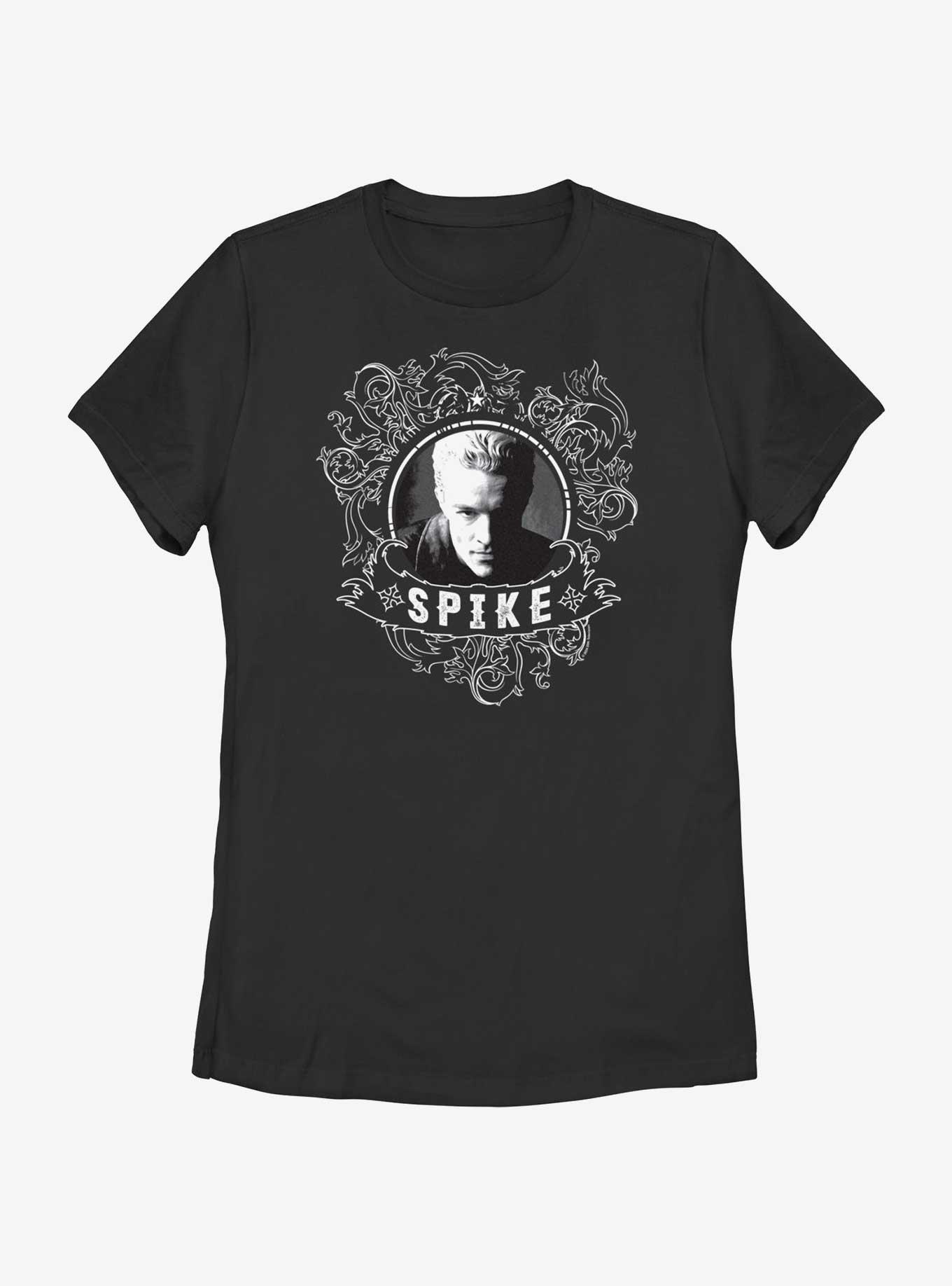 Buffy The Vampire Slayer Spike Bust Womens T-Shirt, BLACK, hi-res