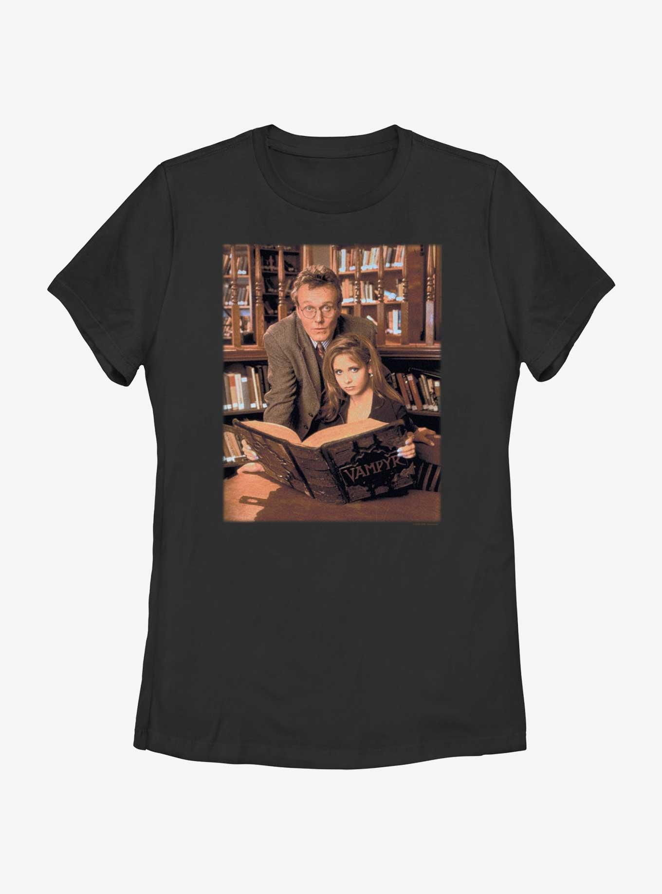 Buffy The Vampire Slayer Buffy Book Womens T-Shirt, BLACK, hi-res