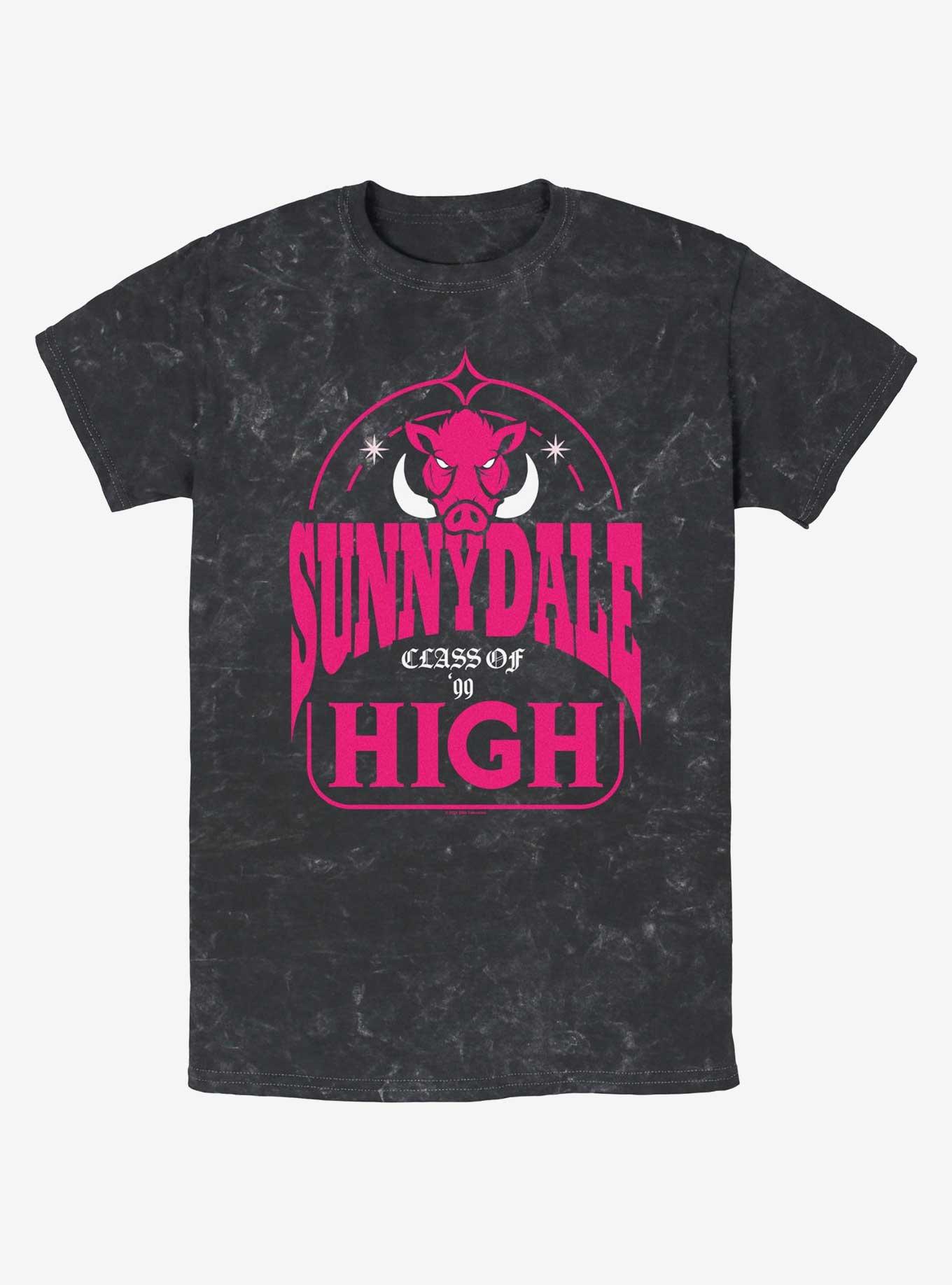 Buffy The Vampire Slayer Sunnydale High Mineral Wash T-Shirt, BLACK, hi-res